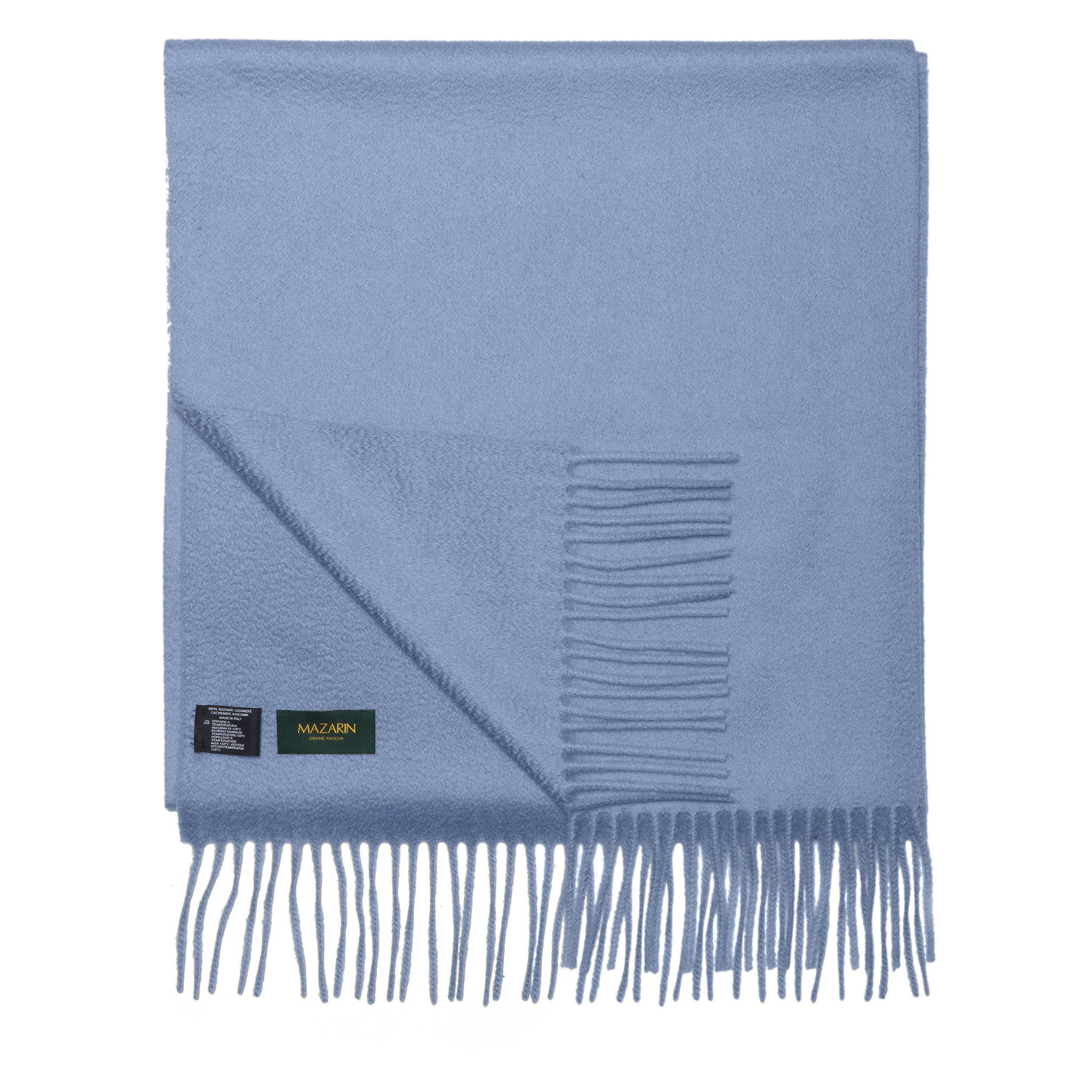 100% Cashmere Scarf - Sky blue - Mes Chaussettes Rouges