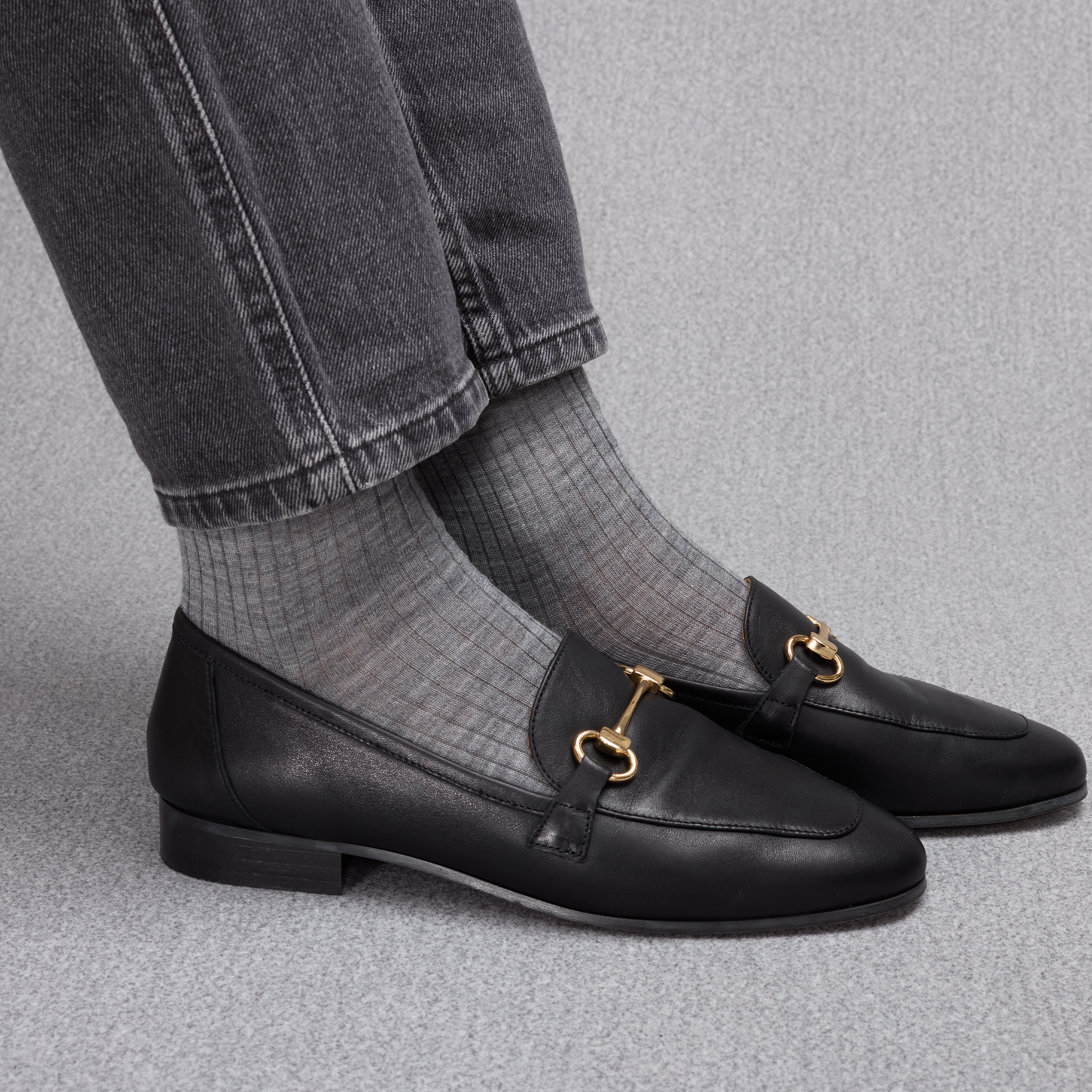 Light grey merino wool socks – Soft and fine for women