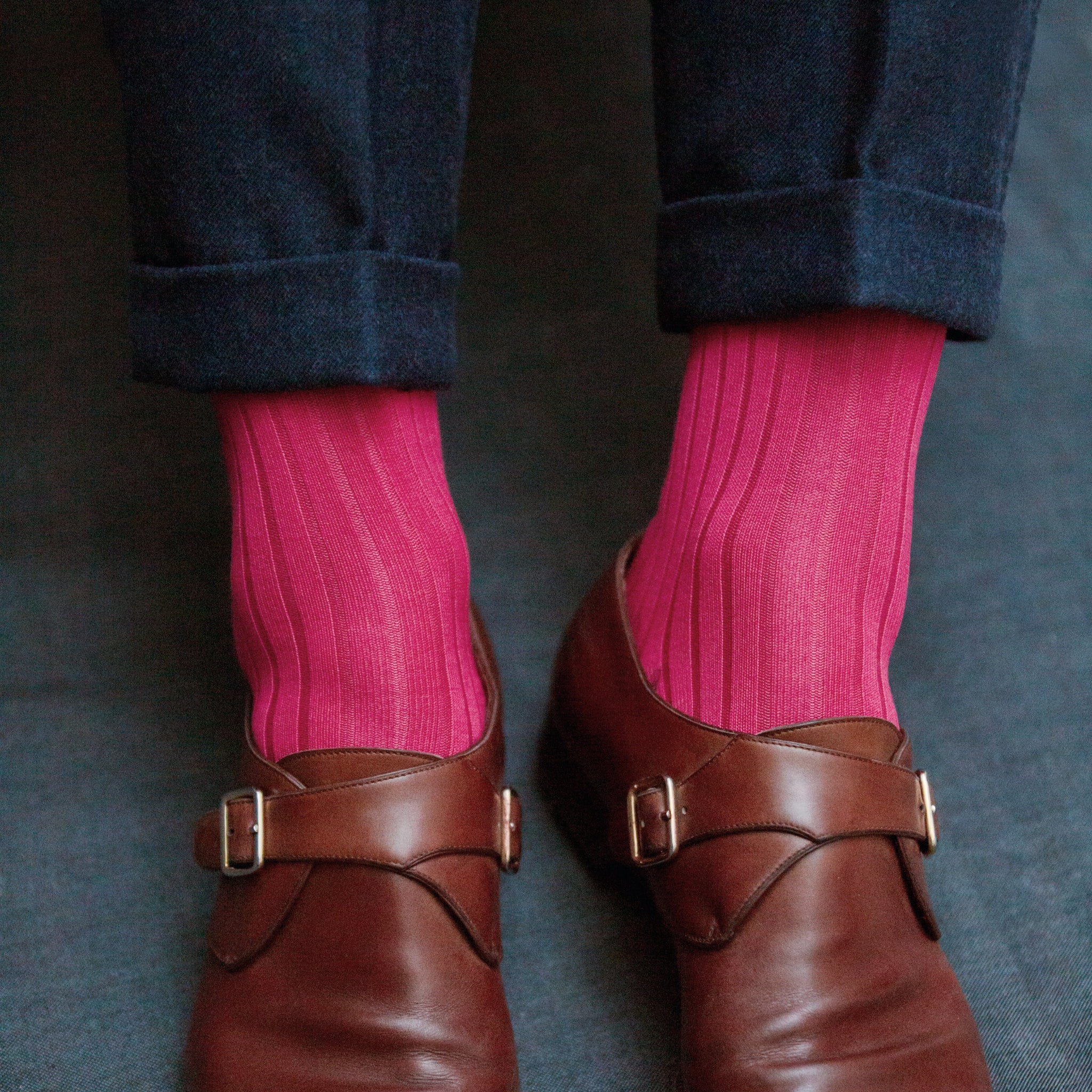 rose gold dress socks Short pink - Super-strong Cotton lisle - Mazarin DROP_JUL25-D1