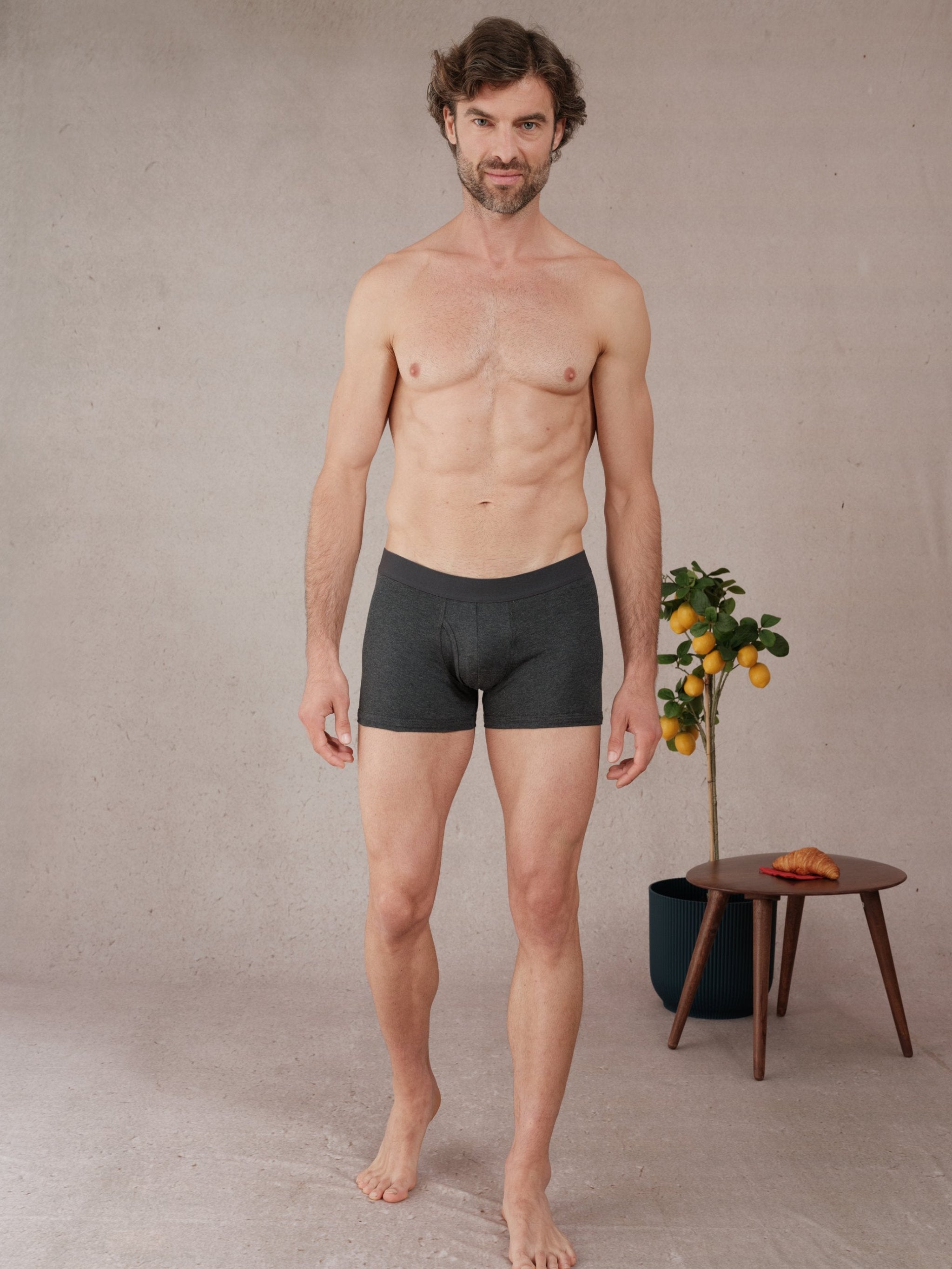 Boxer - Grau - Biologische Baumwolle