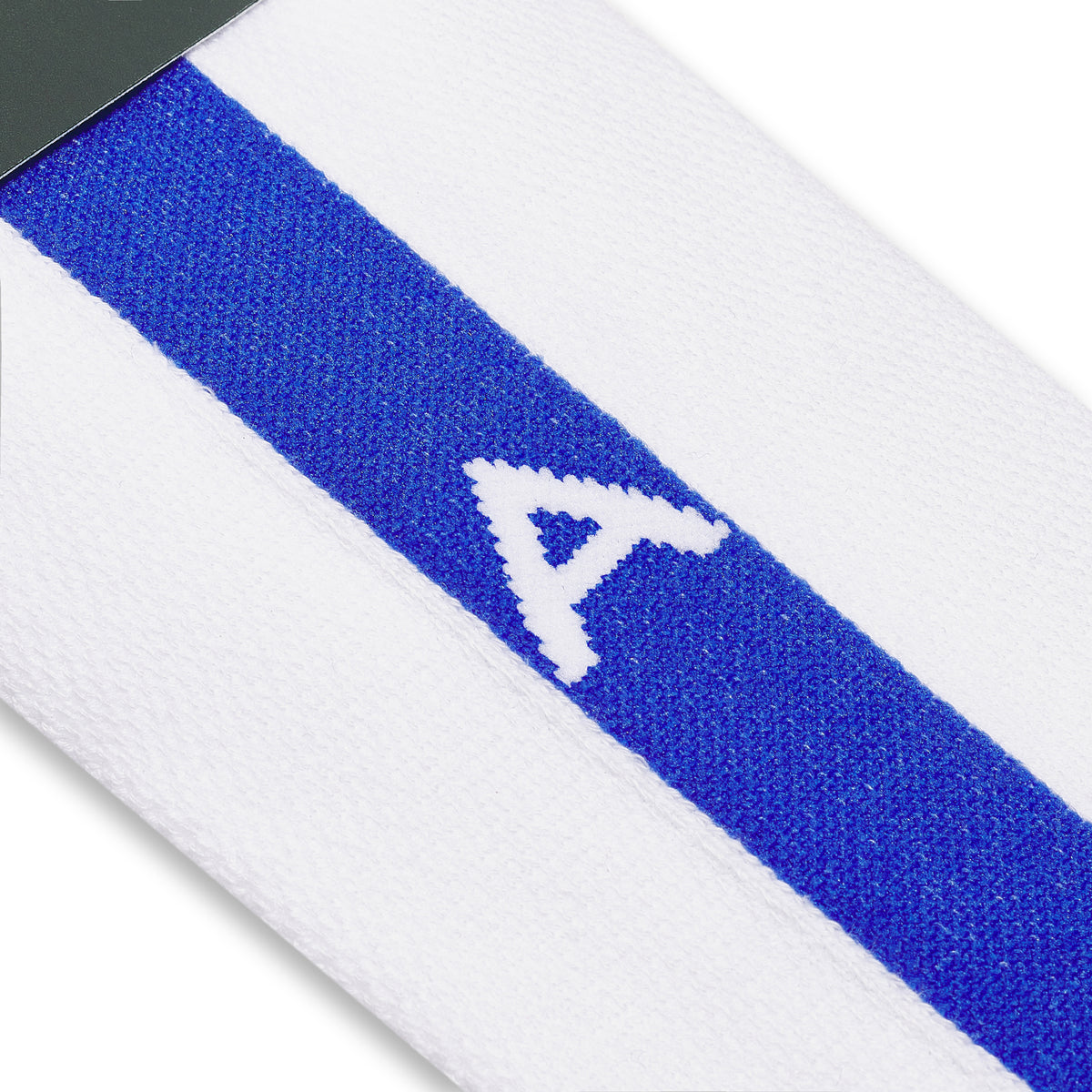 Socken | Einzelne monogrammierte Socke – Weiß & Königsblau