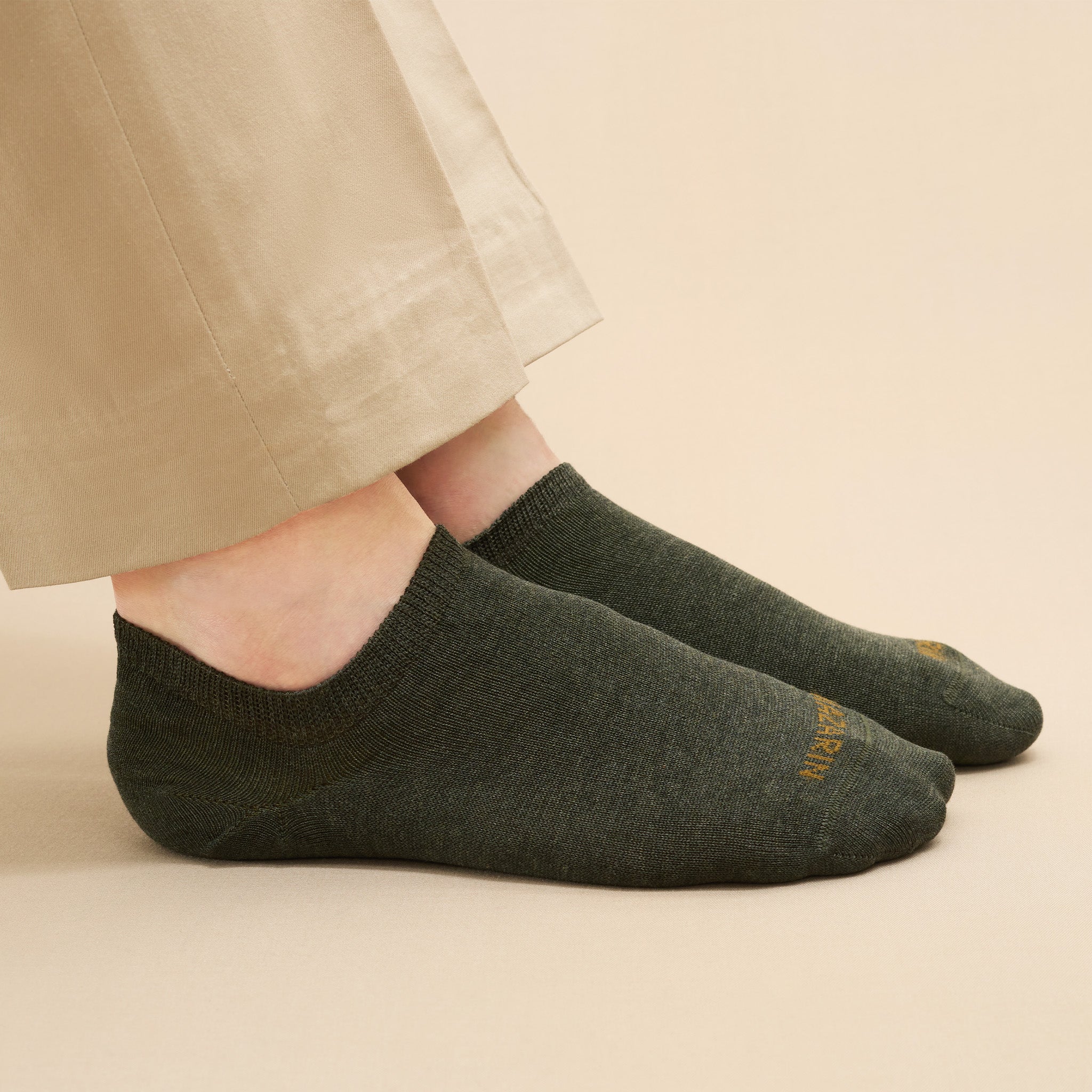 Khaki Green – Sneaker – Super-durable Cotton Lisle