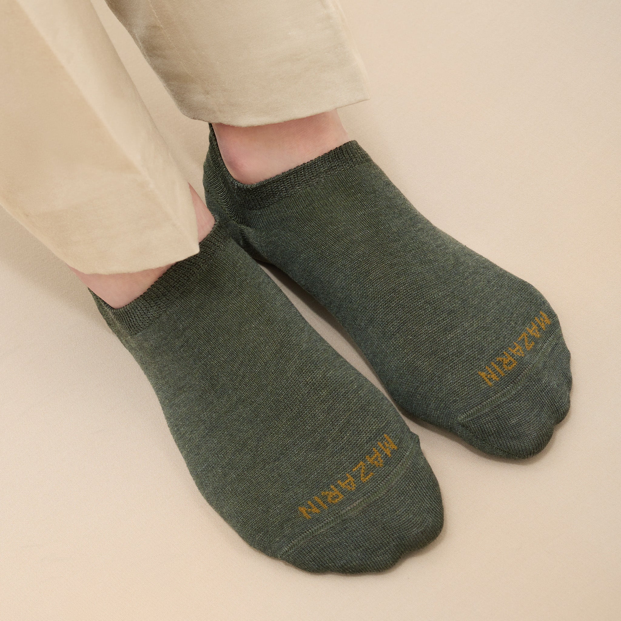 Khaki Green – Sneaker – Super-durable Cotton Lisle