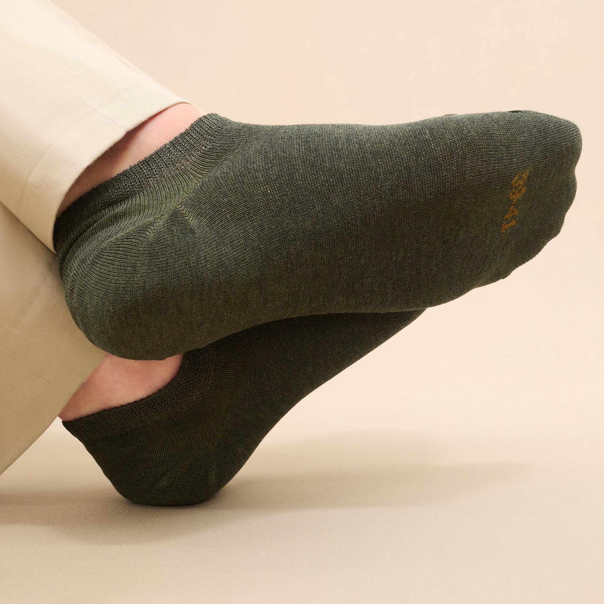 Khaki Green – Sneaker – Super-durable Cotton Lisle