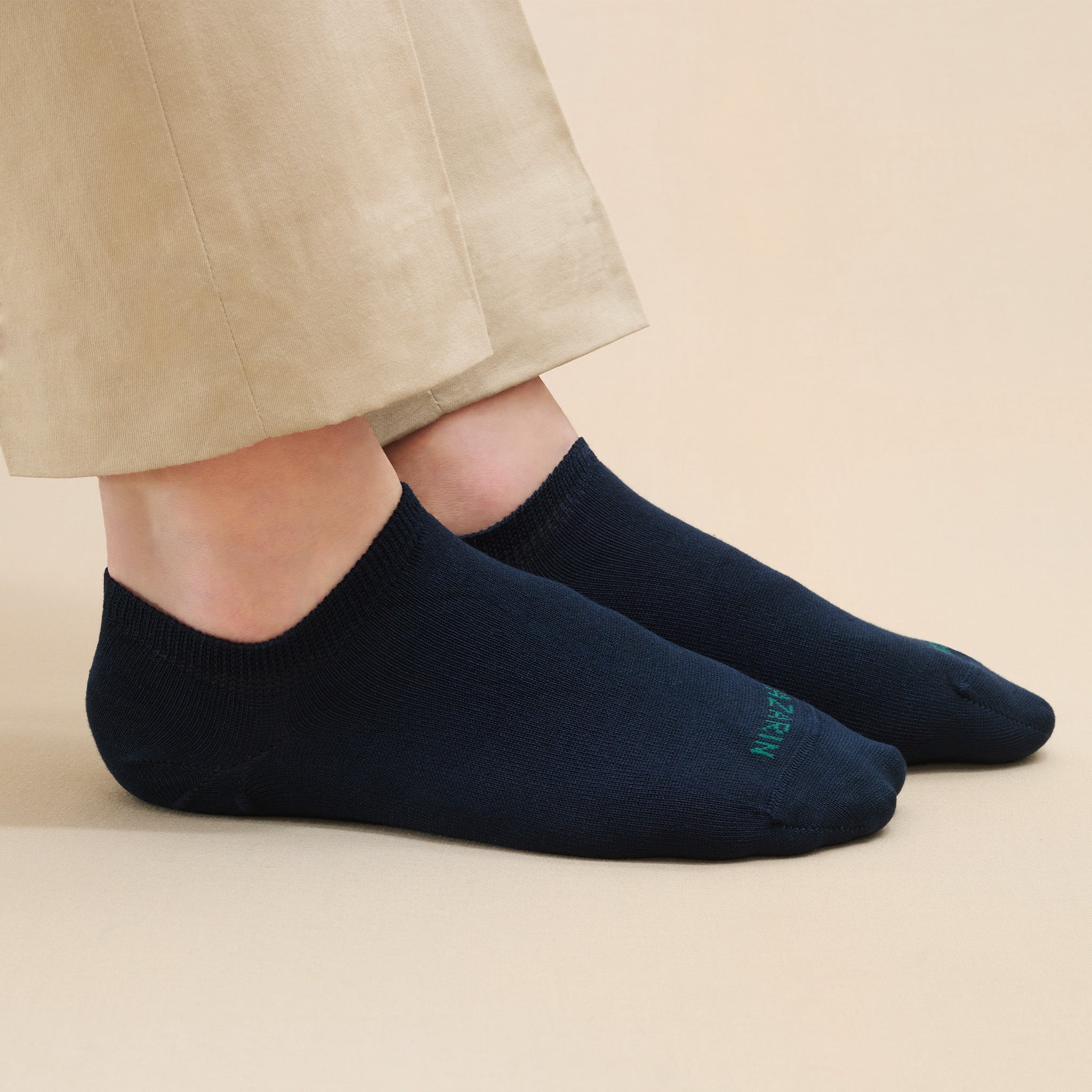 Marineblau – Sneaker – Super-solid Fil d’Écosse Baumwolle