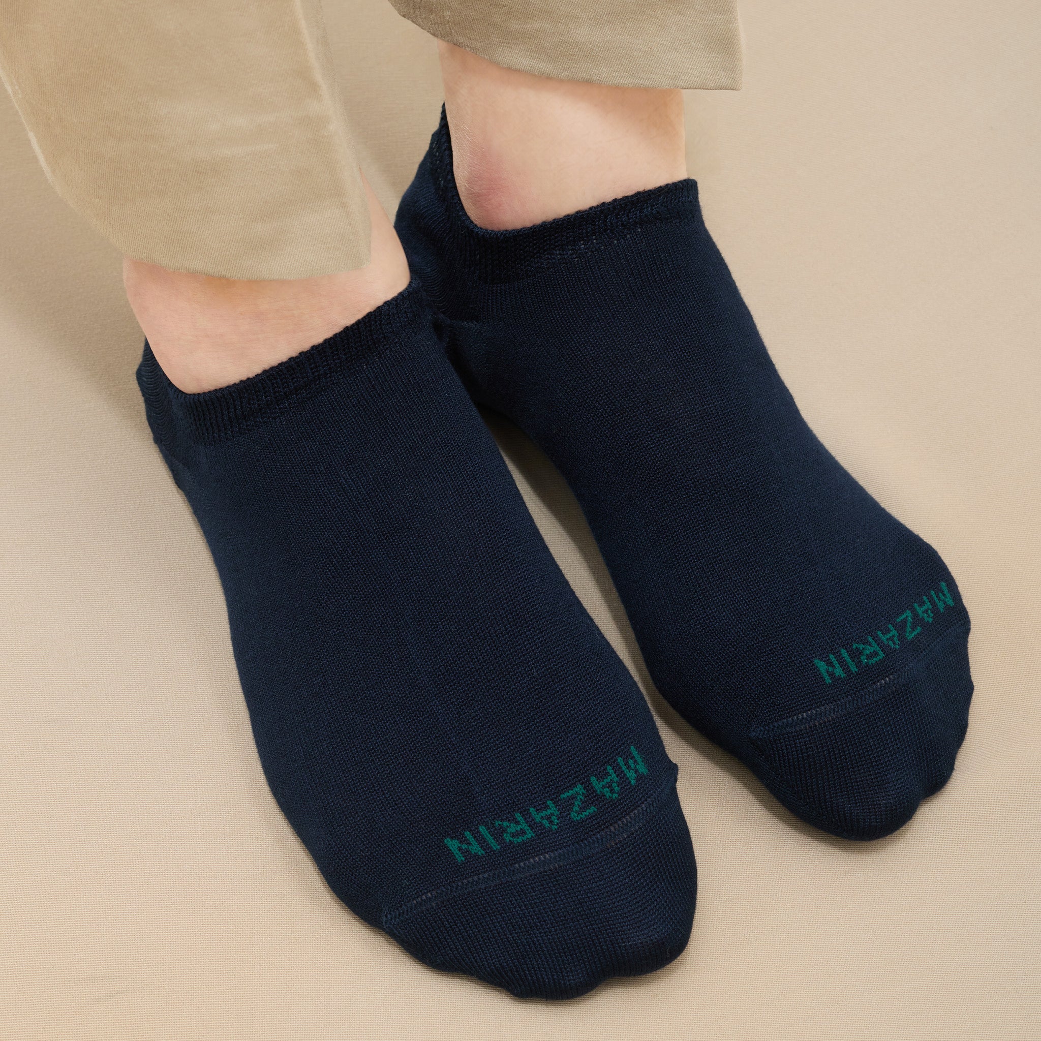 Marineblau – Sneaker – Super-solid Fil d’Écosse Baumwolle