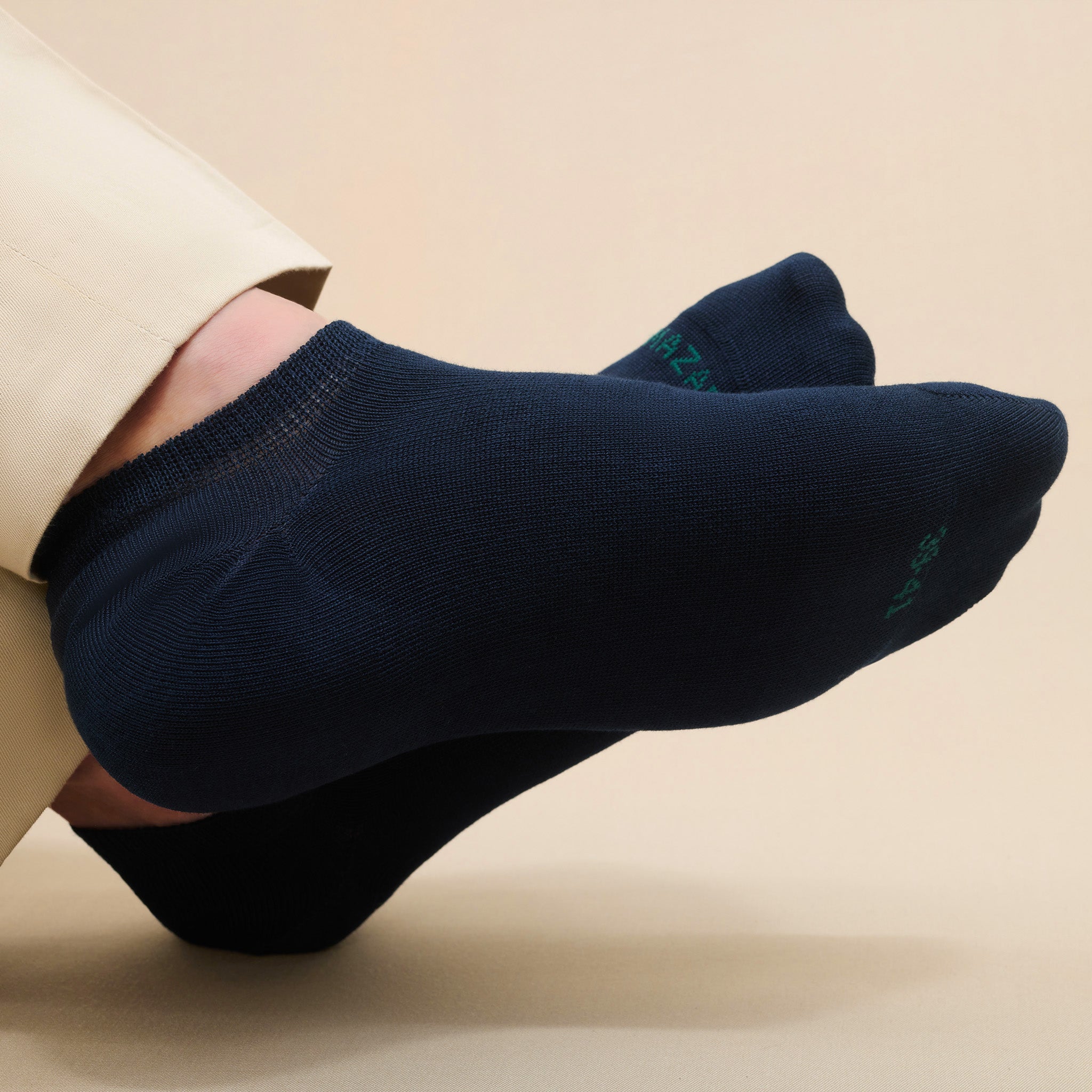 Marineblau – Sneaker – Super-solid Fil d’Écosse Baumwolle