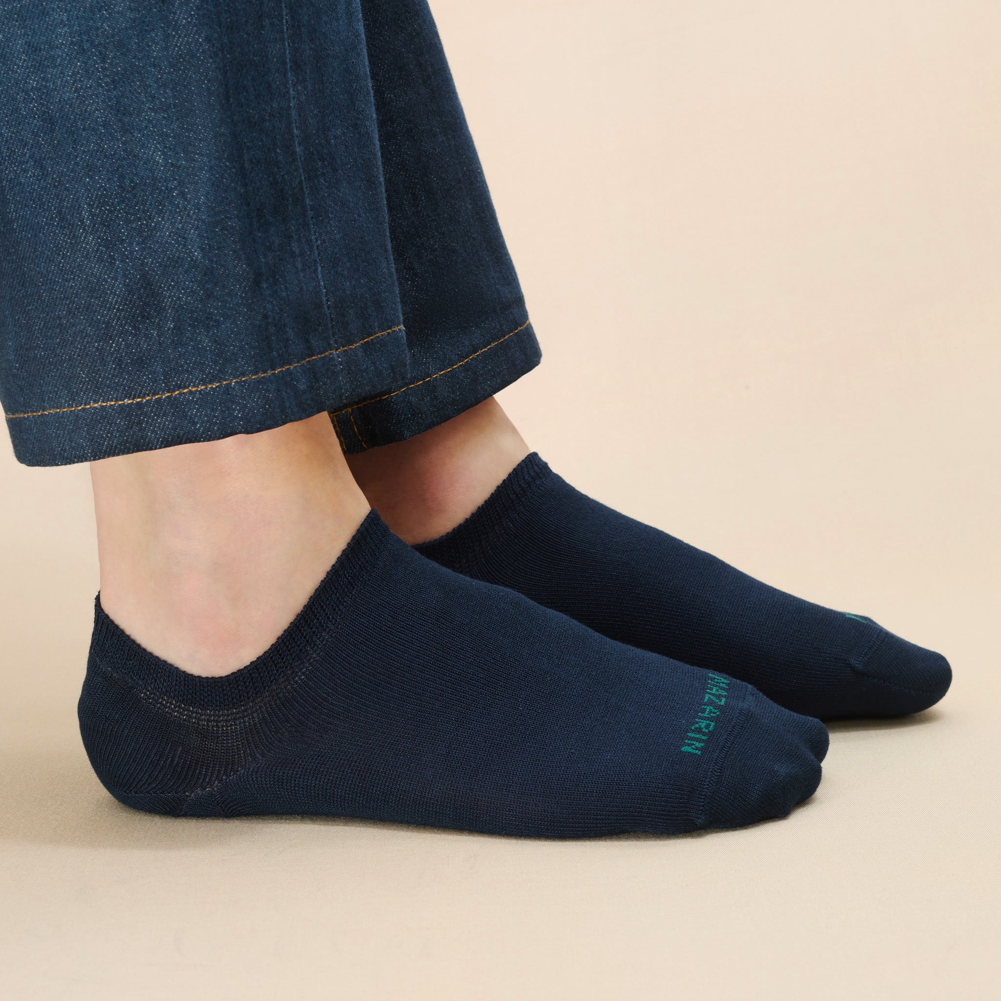 Marineblau – Sneaker – Super-solid Fil d’Écosse Baumwolle