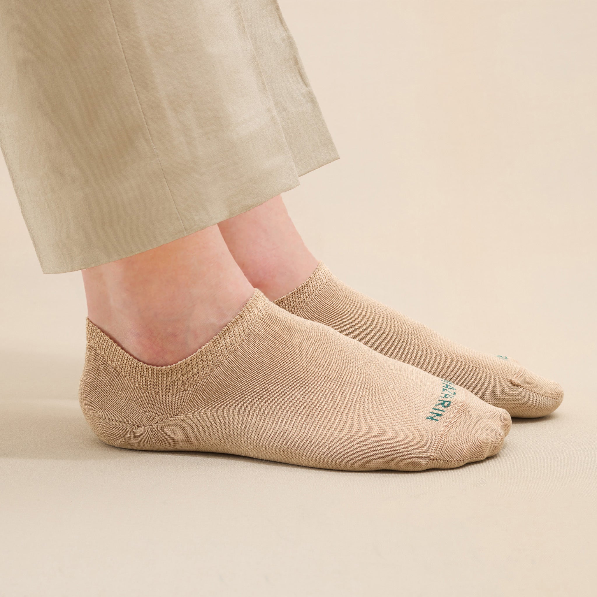 Beige – Zapatillas – Hilo de Escocia Super-Resistente