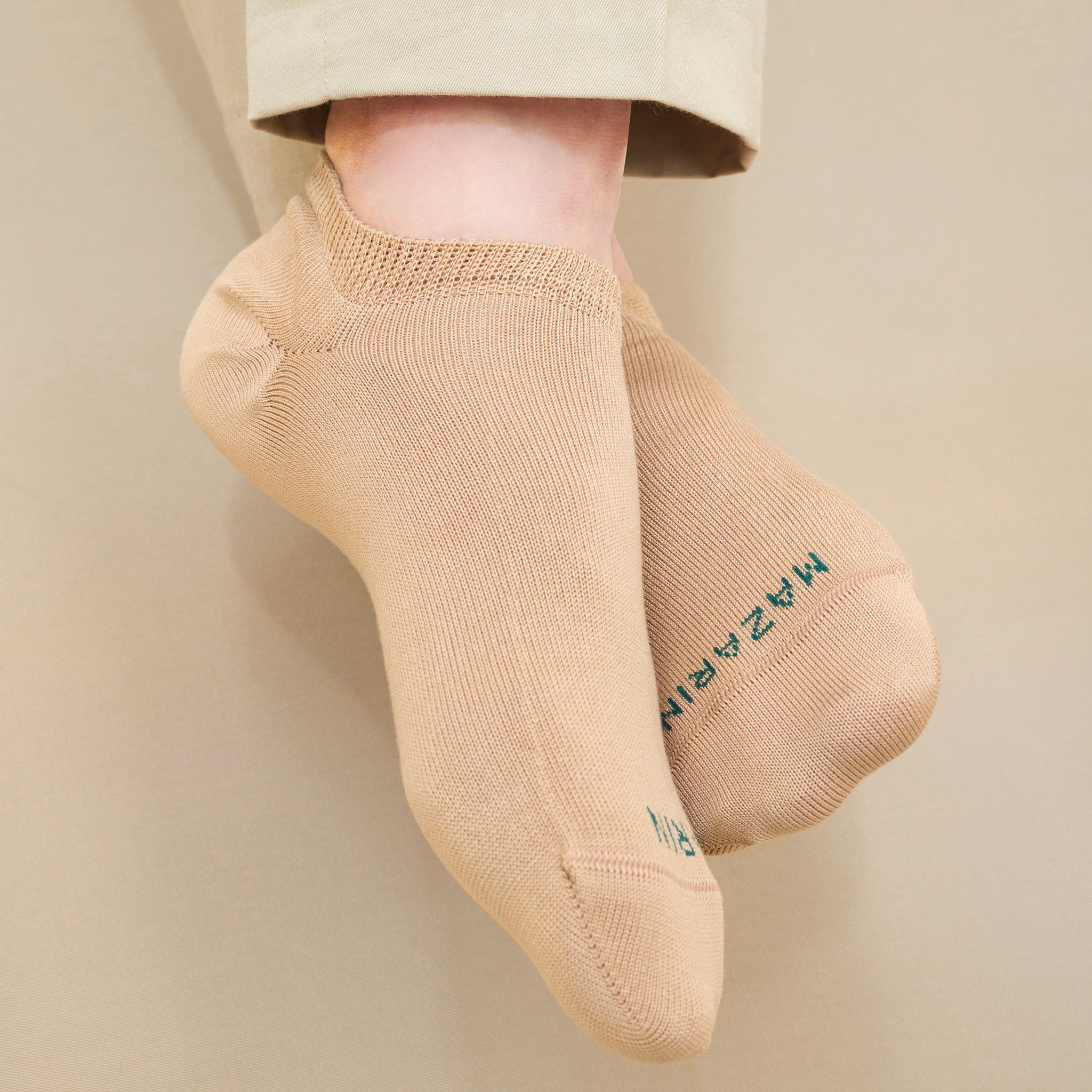 Beige – Zapatillas – Hilo de Escocia Super-Resistente