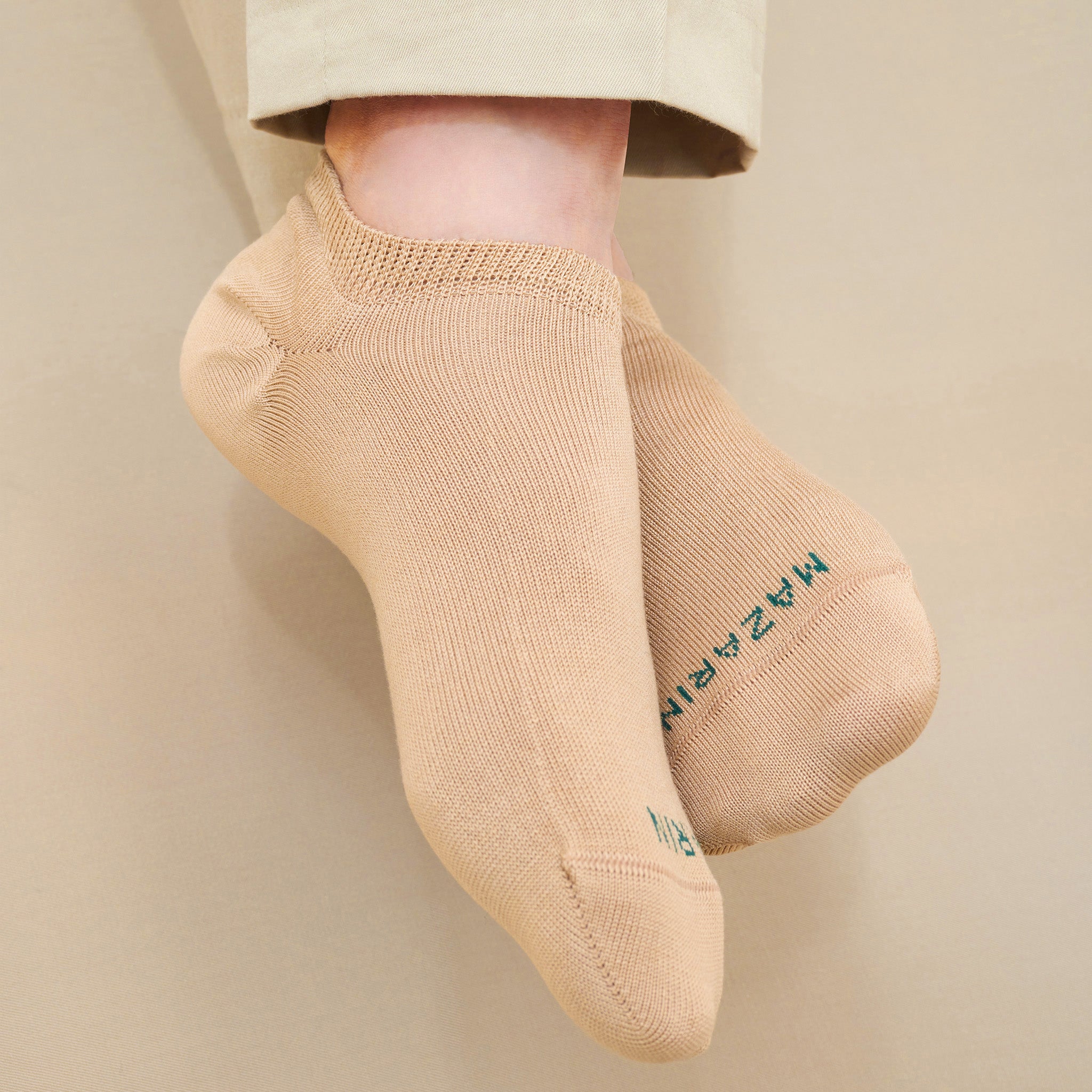 Beige – Zapatillas – Hilo de Escocia Super-Resistente