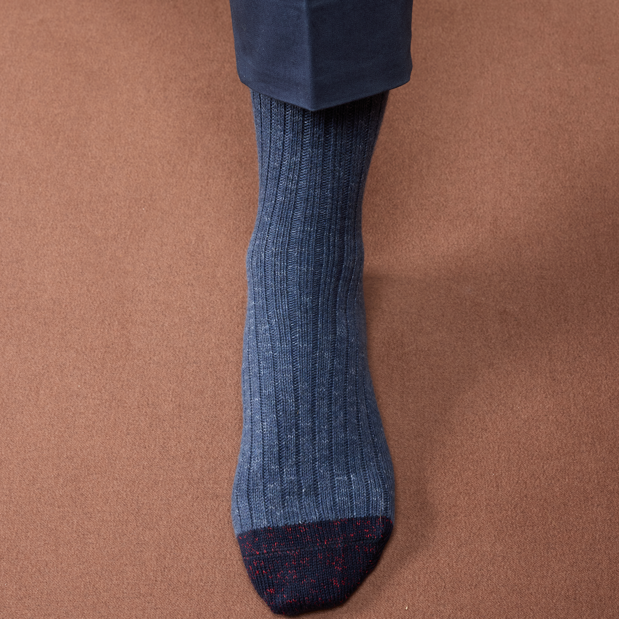 Bleu acier & Bleu marine - Color Block - Coton