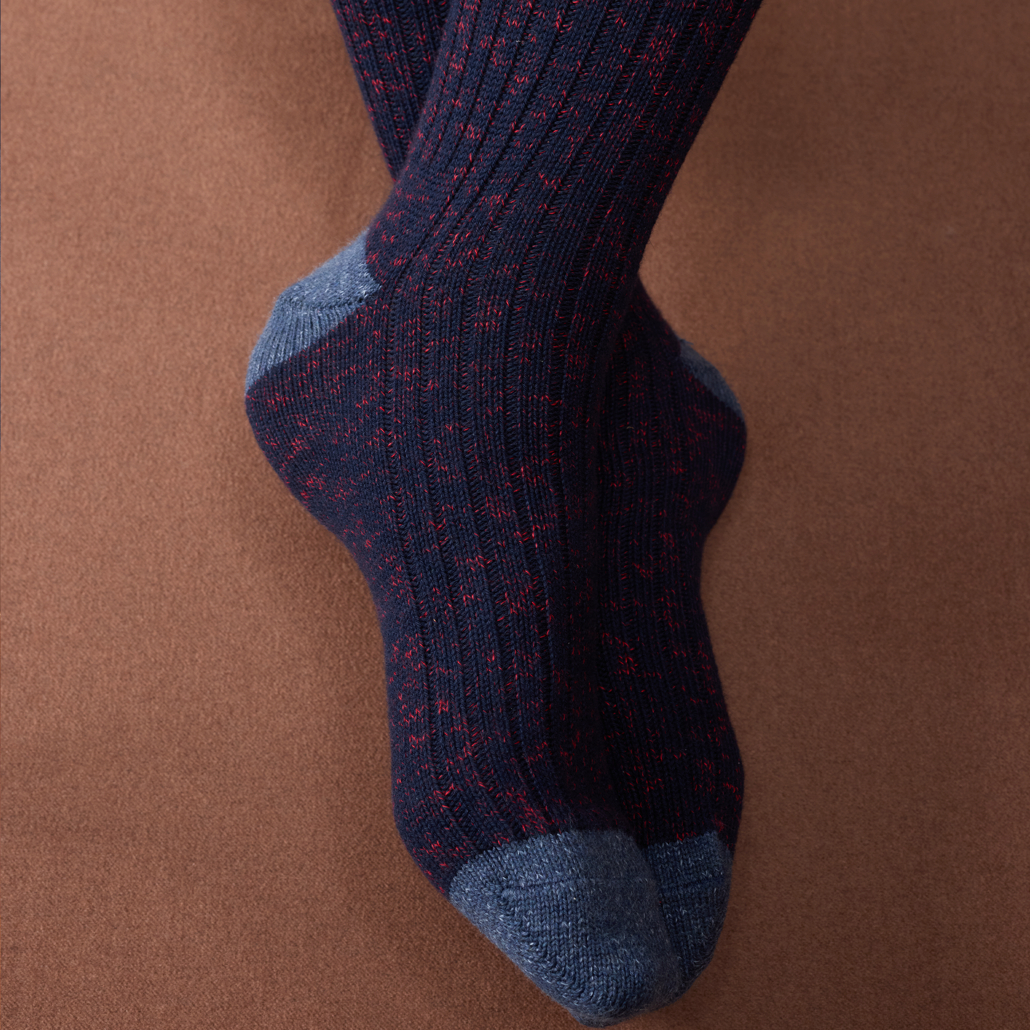 Bleu marine & Bleu acier - Color Block - Coton