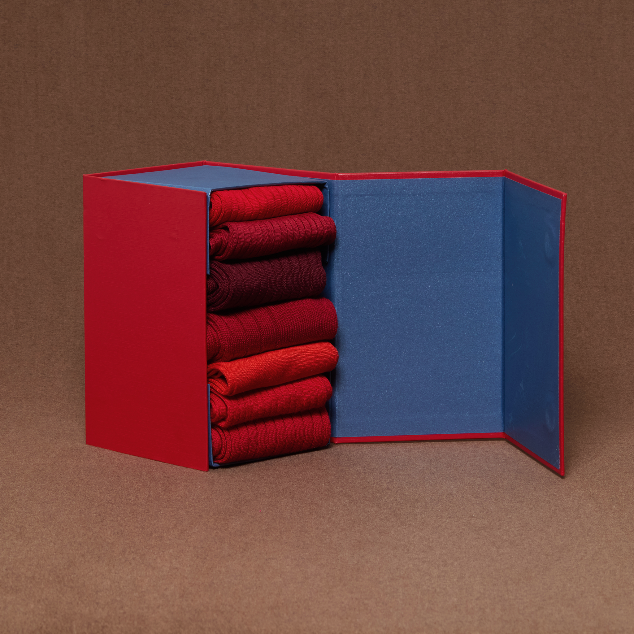 Coffret 7 nuances de rouge - Mi-bas