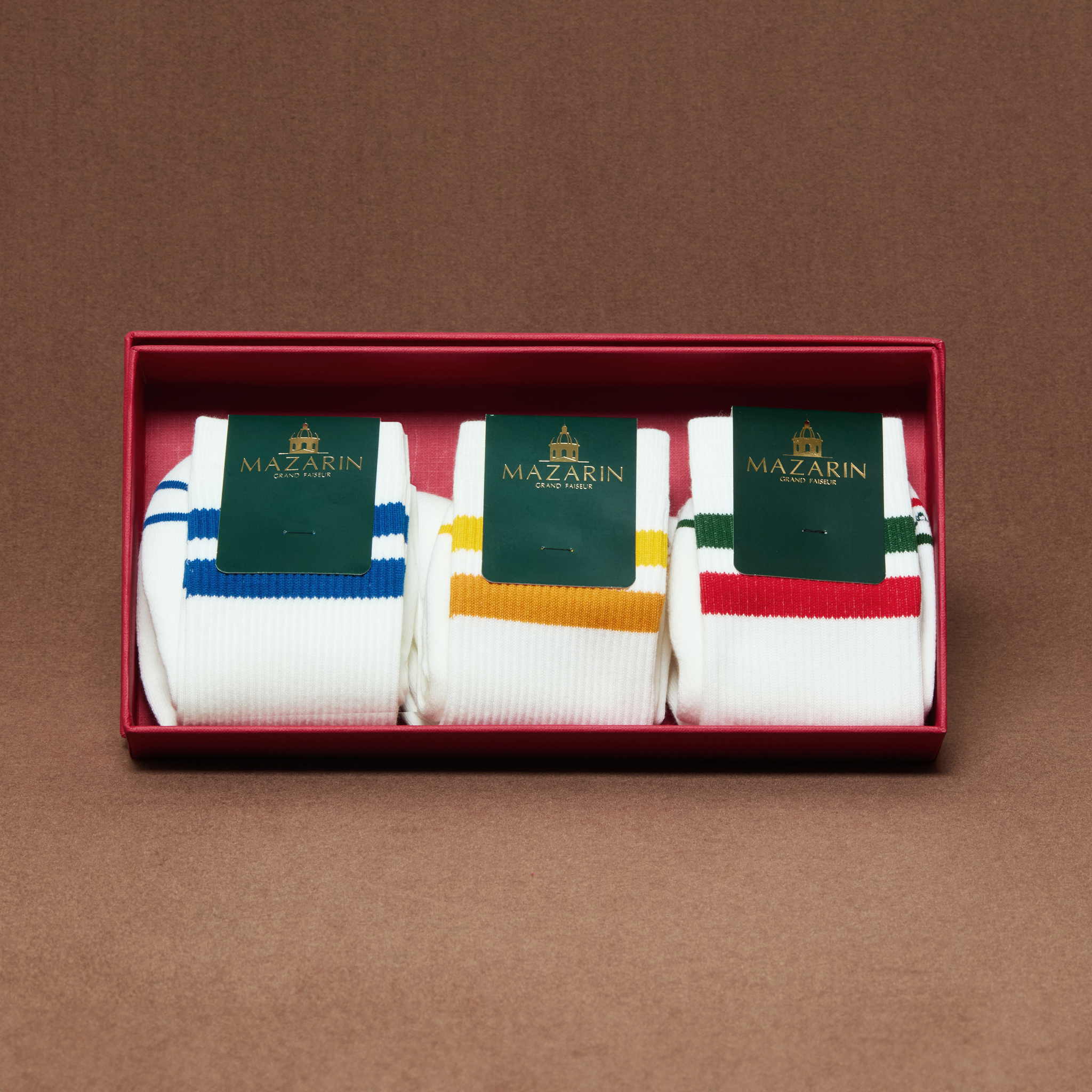 Coffret Tennis Vintage - Chaussettes mi-mollet
