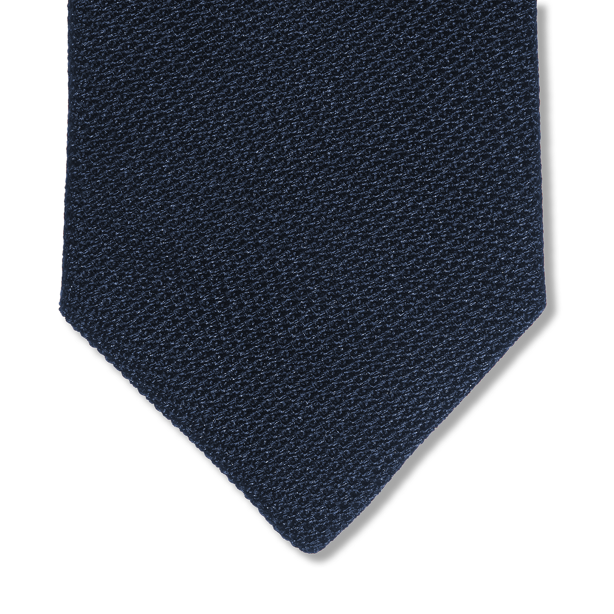 Navy Etamine Tie - Silk