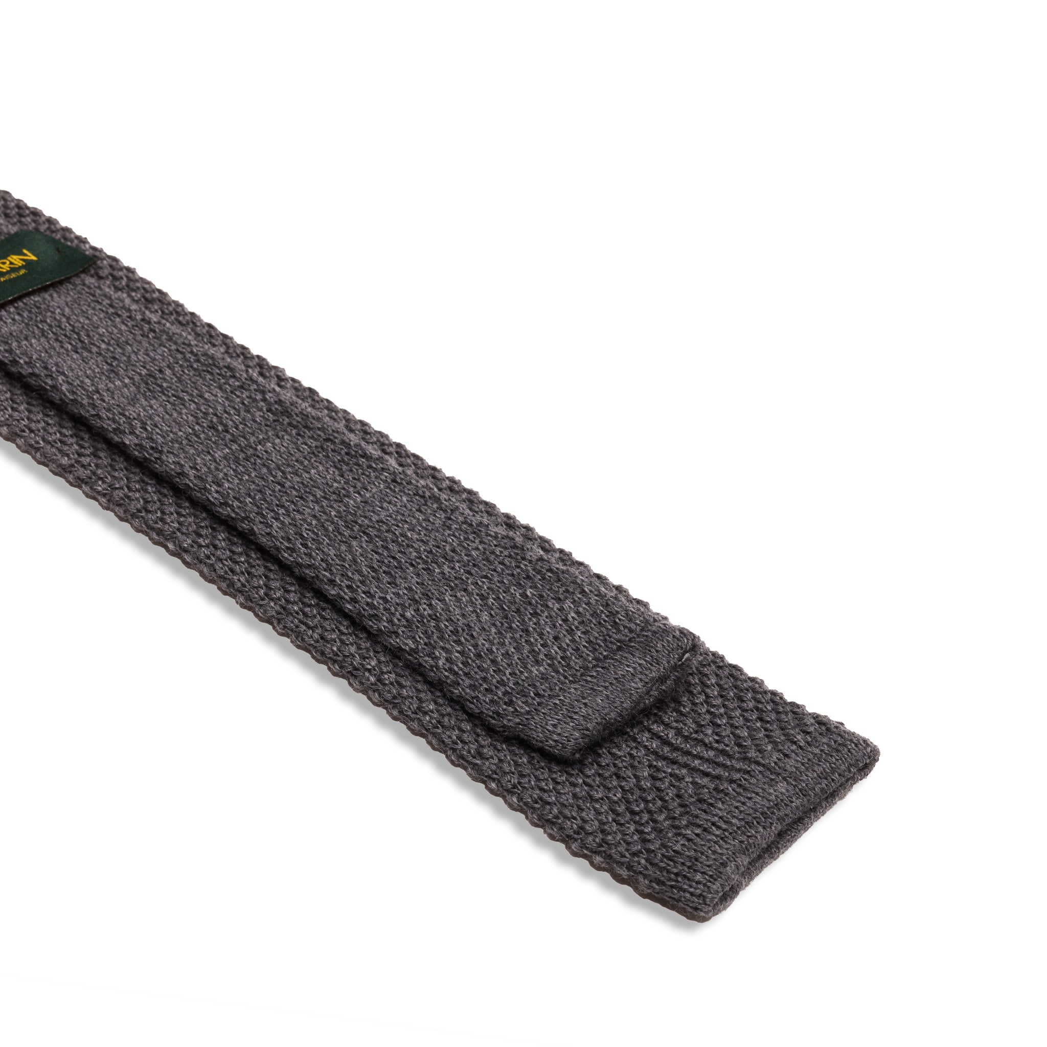 Strickkrawatte - Grau - Wolle