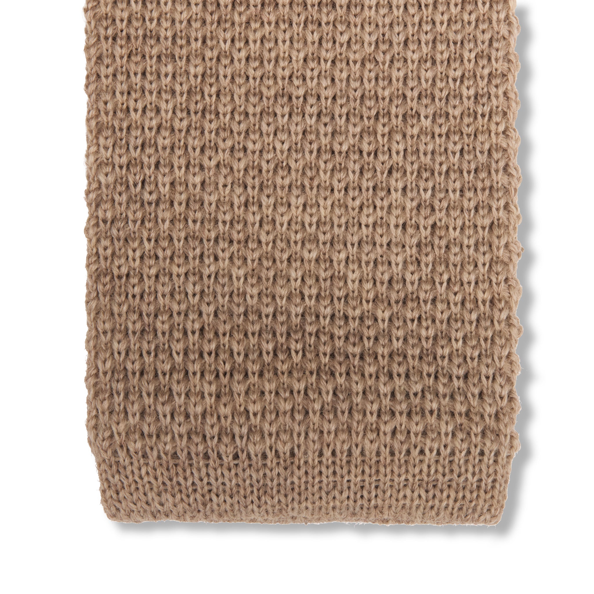 Cravate tricot - Beige - Laine