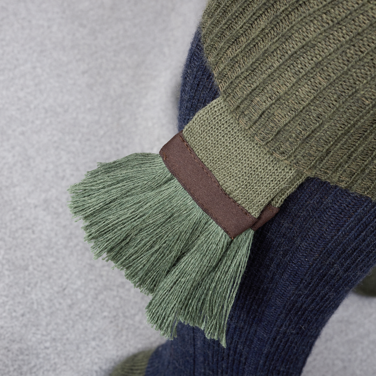 Kniestrümpfe | Marineblau & Grün – Jagd – Merinowolle