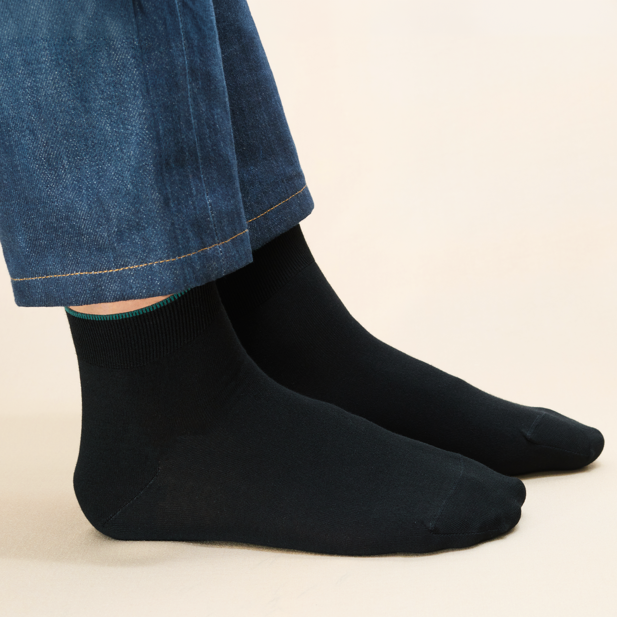 Noir - Coton Supersoft - Cheville