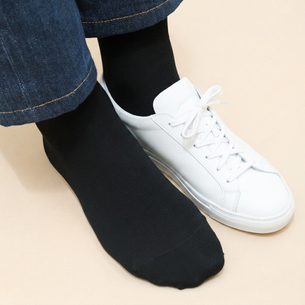 Noir - Coton Supersoft - Cheville