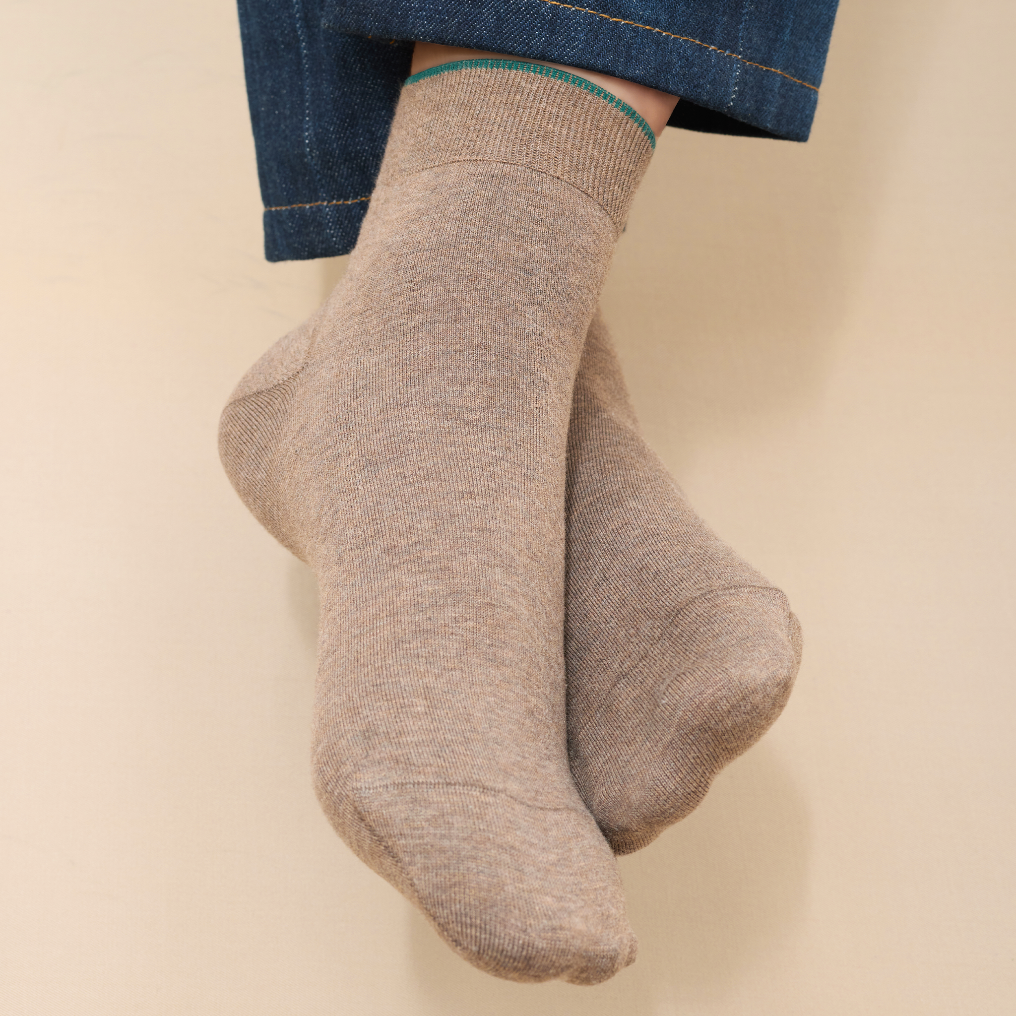 Taupe - Coton Supersoft - Cheville