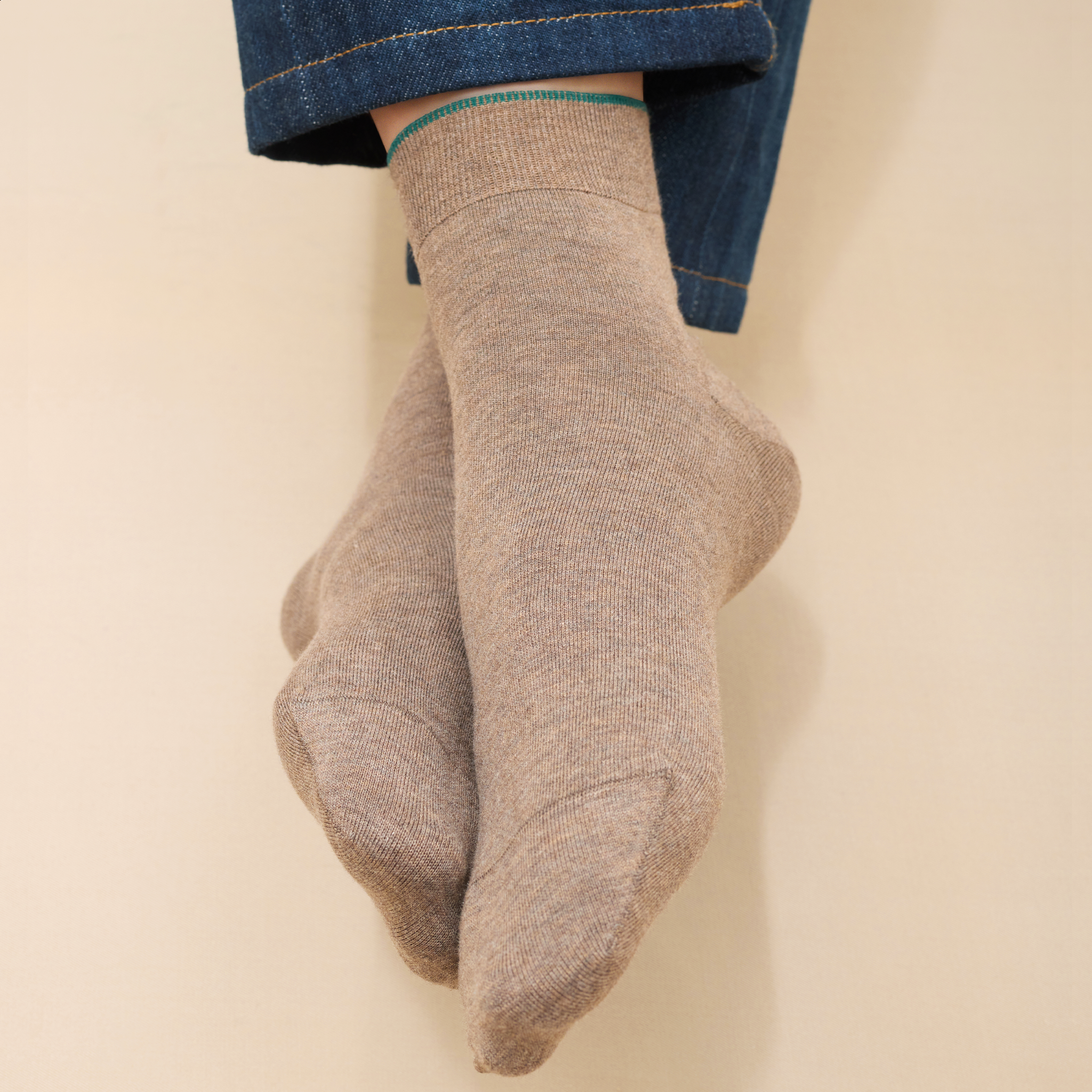 Taupe - Coton Supersoft - Cheville