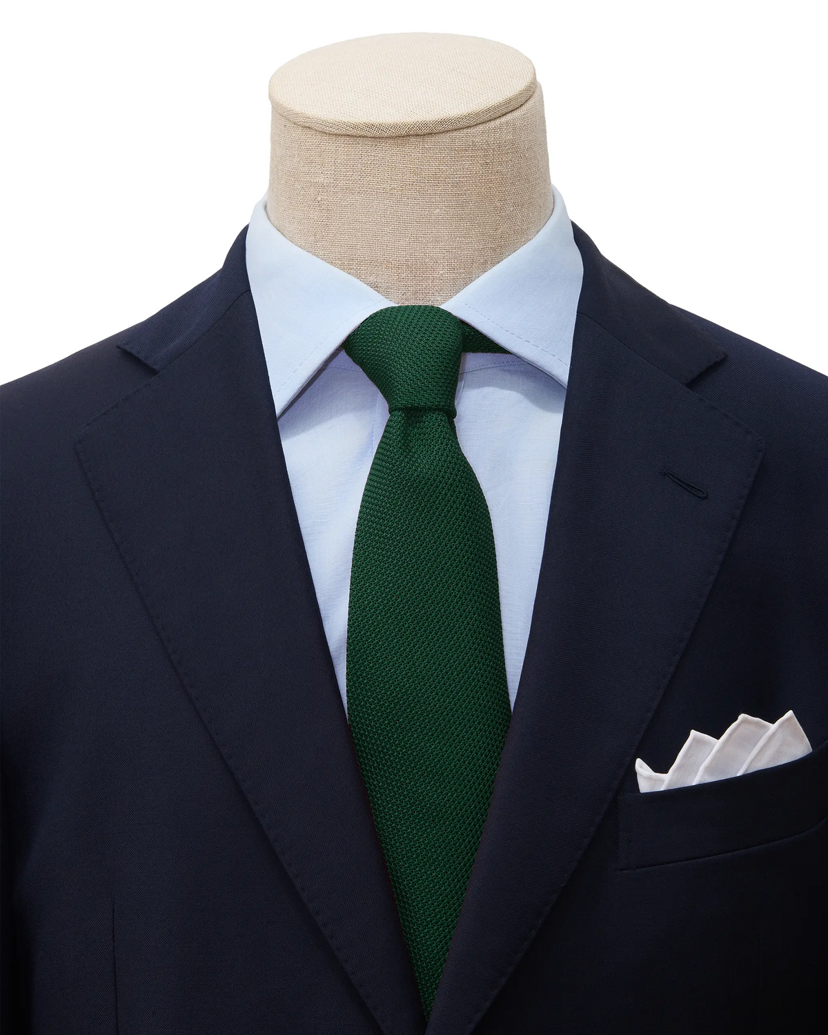 Green gauze tie - Silk