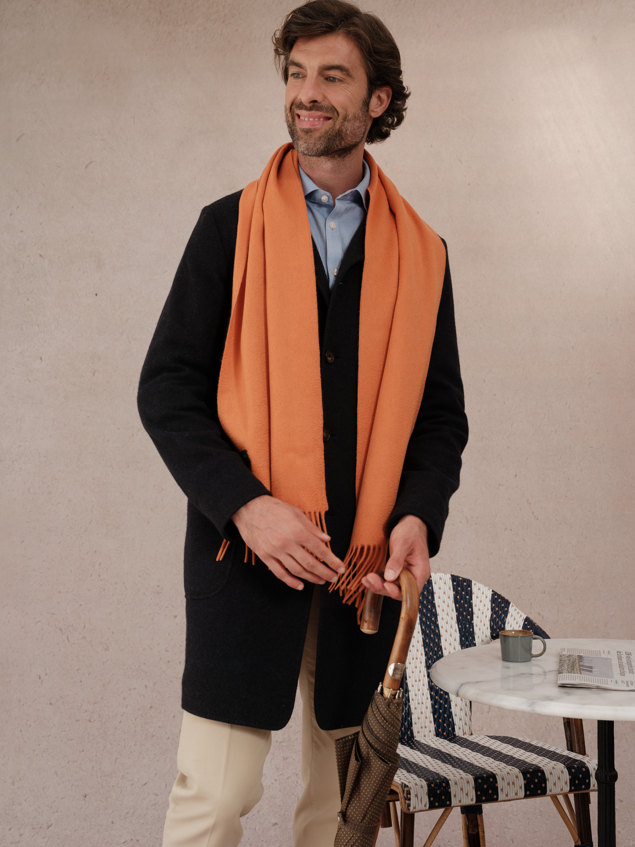 Écharpe 100% Cachemire - Orange