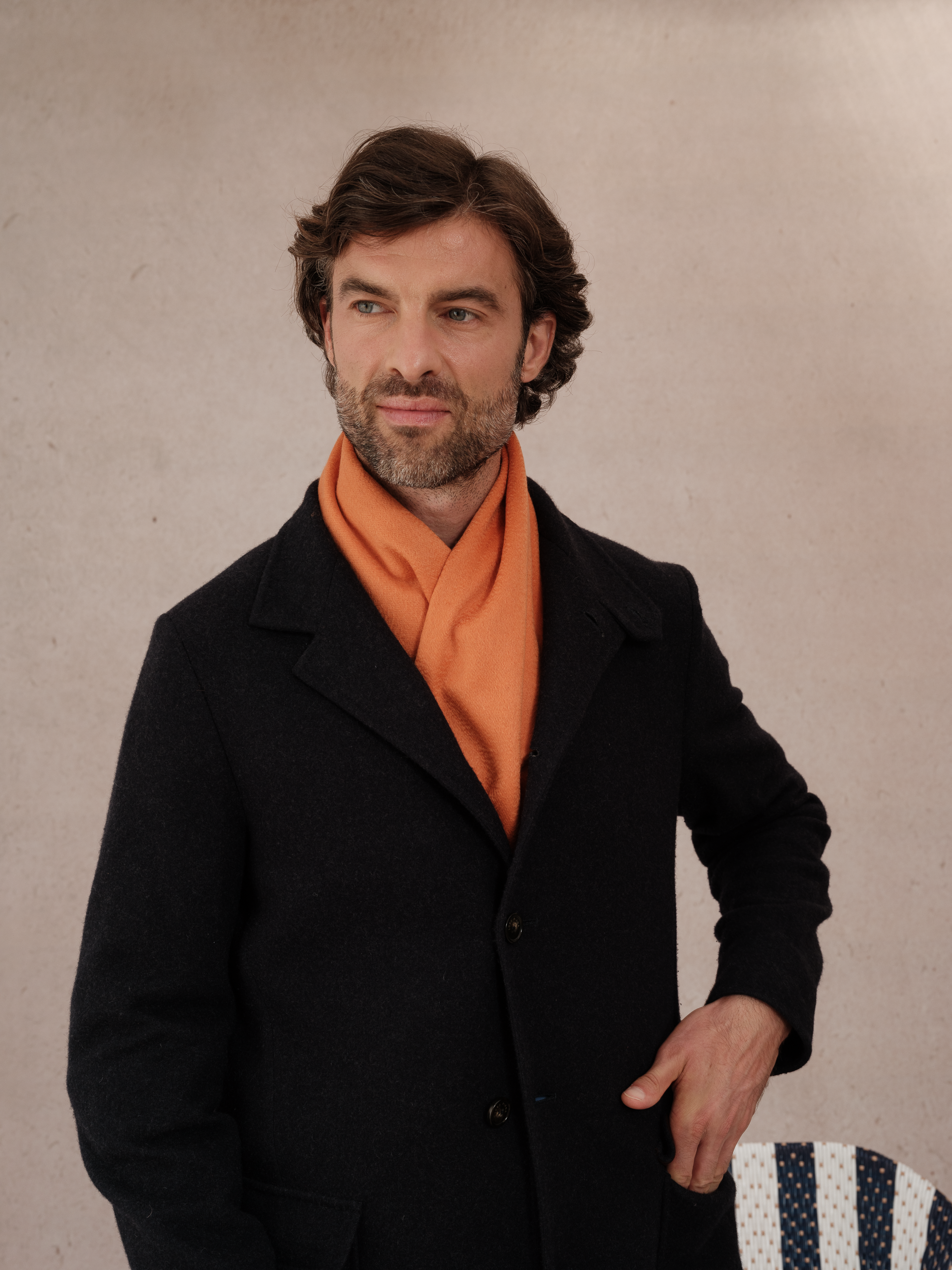 Écharpe 100% Cachemire - Orange