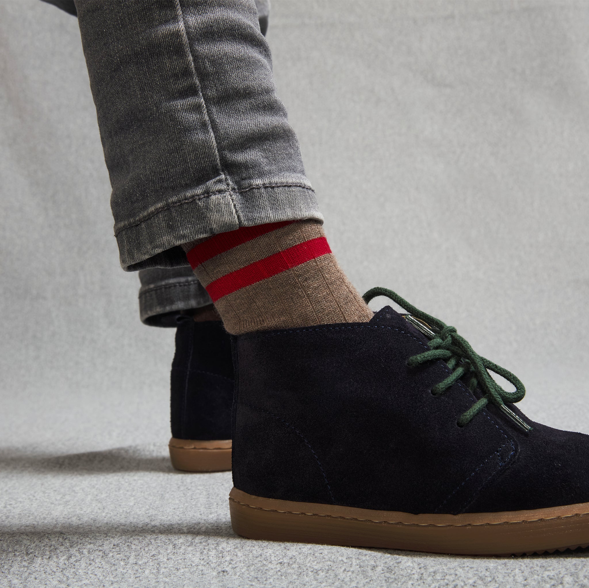 Taupe & Rouge - Coton