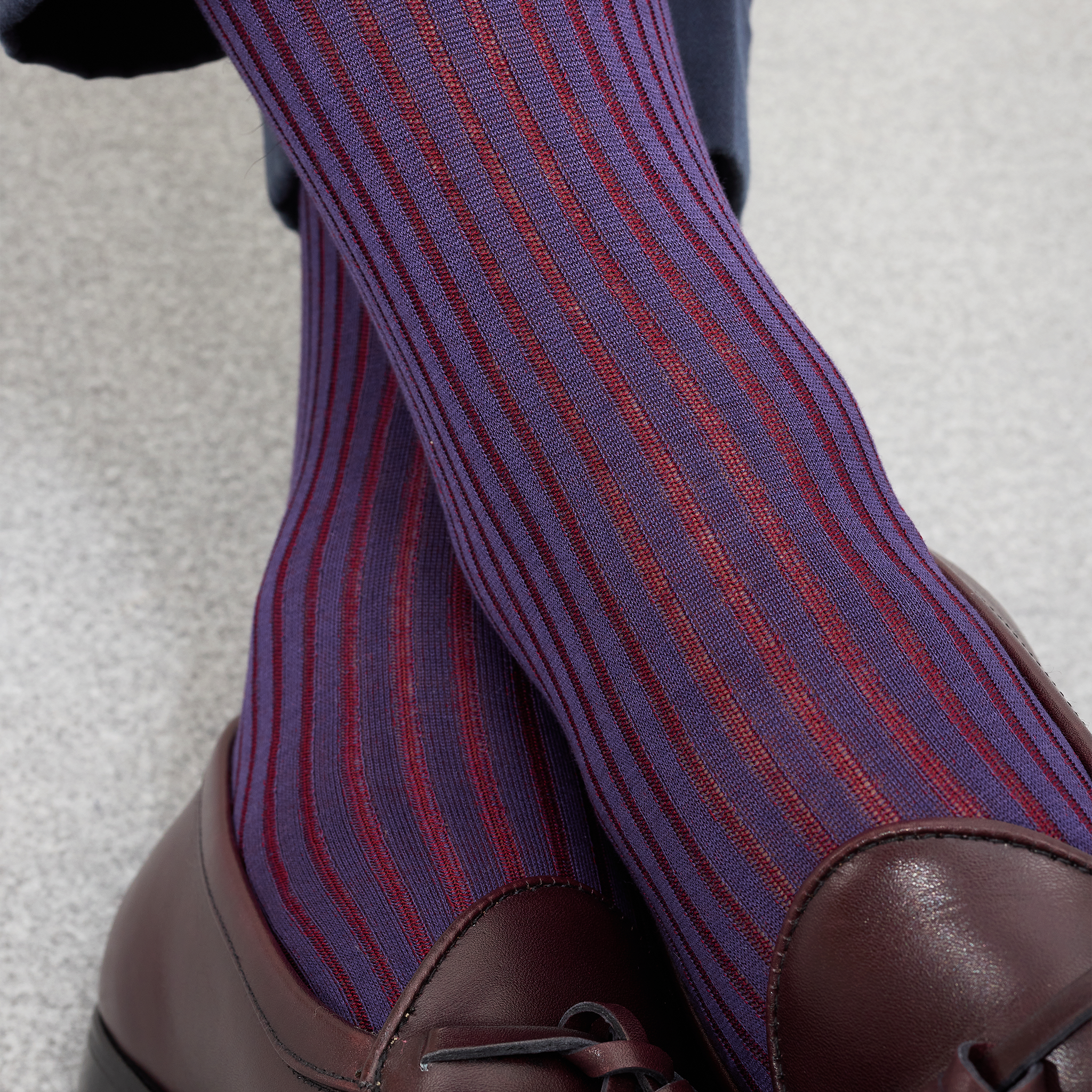 Aubergine & Bordeaux – Fil d’Écosse Baumwolle