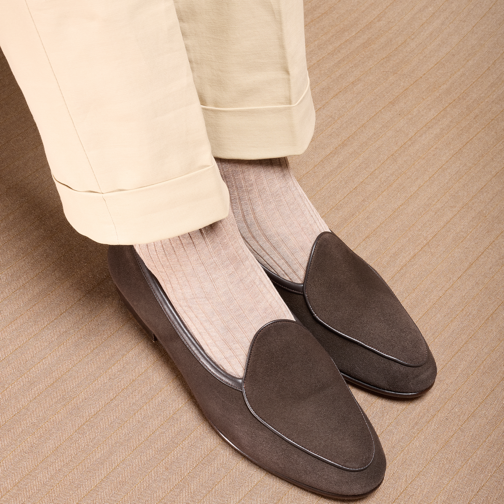 Beige Meliert - Fil d'Écosse Baumwolle