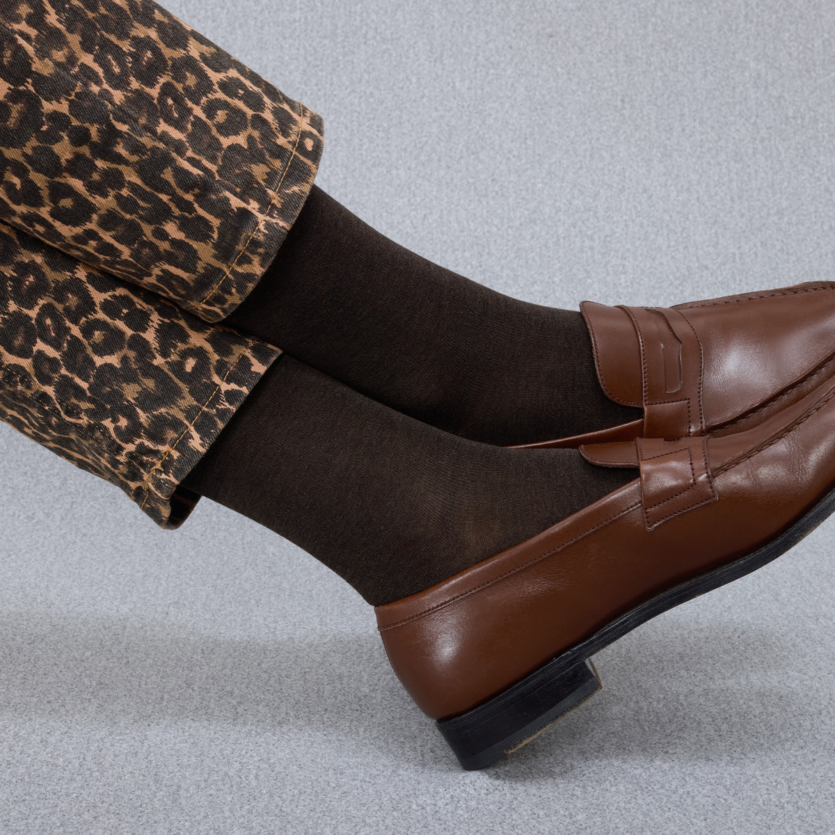 Chaussettes | Marron chocolat - Fil d'Écosse
