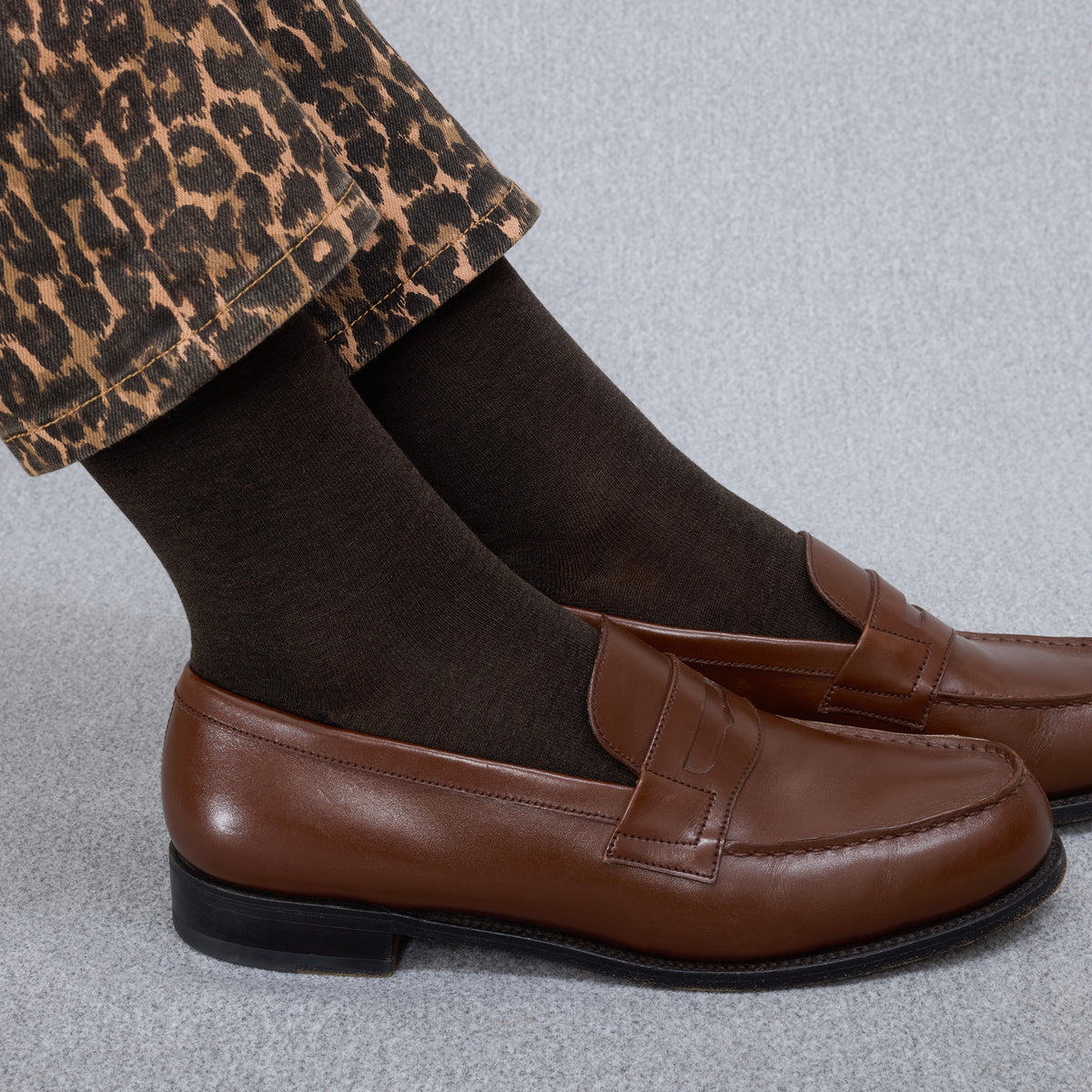 Chaussettes | Marron chocolat - Fil d'Écosse