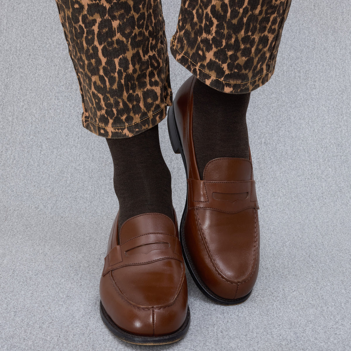 Chaussettes | Marron chocolat - Fil d'Écosse