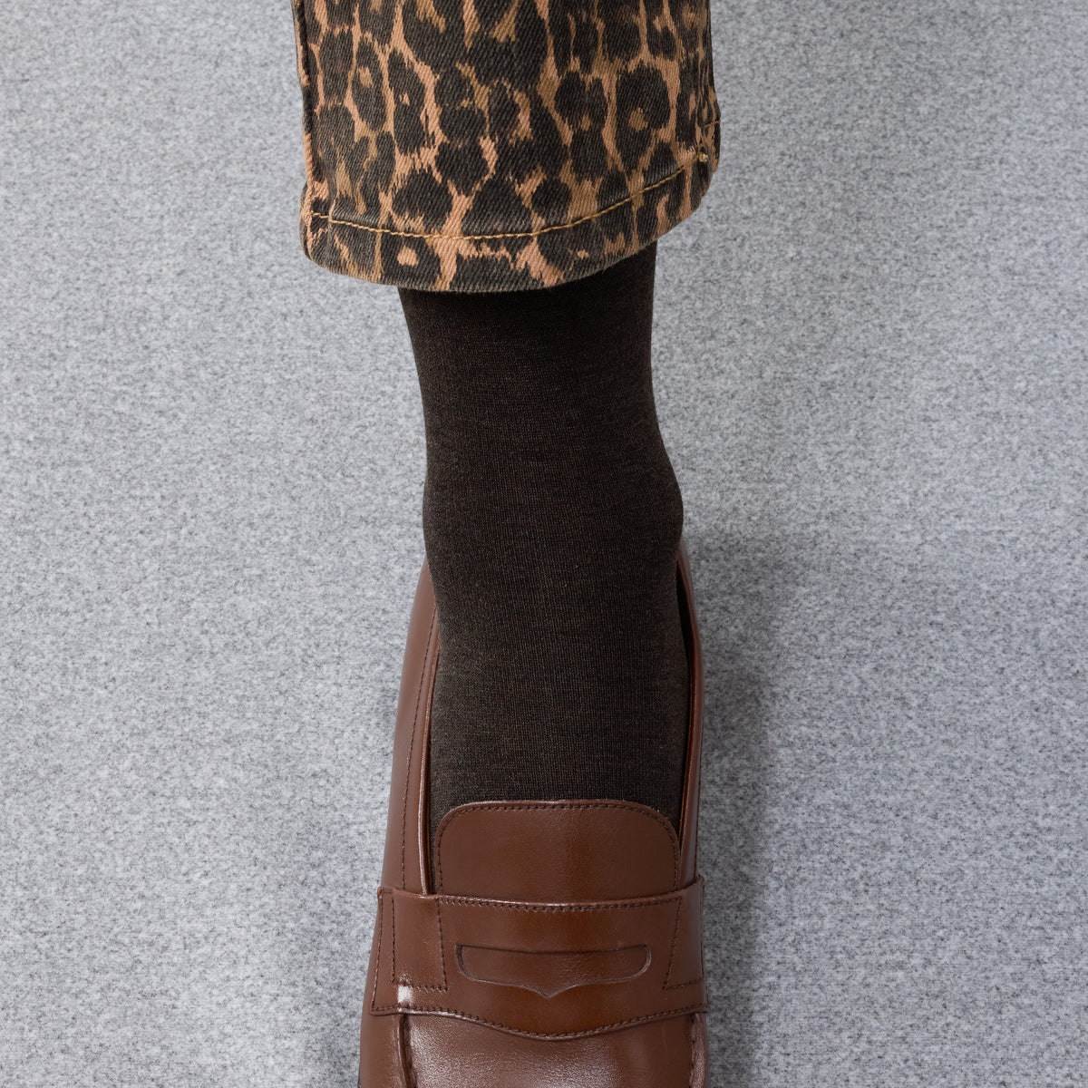Chaussettes | Marron chocolat - Fil d'Écosse