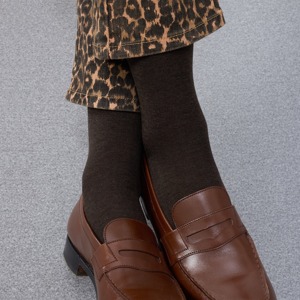 Chaussettes | Marron chocolat - Fil d'Écosse