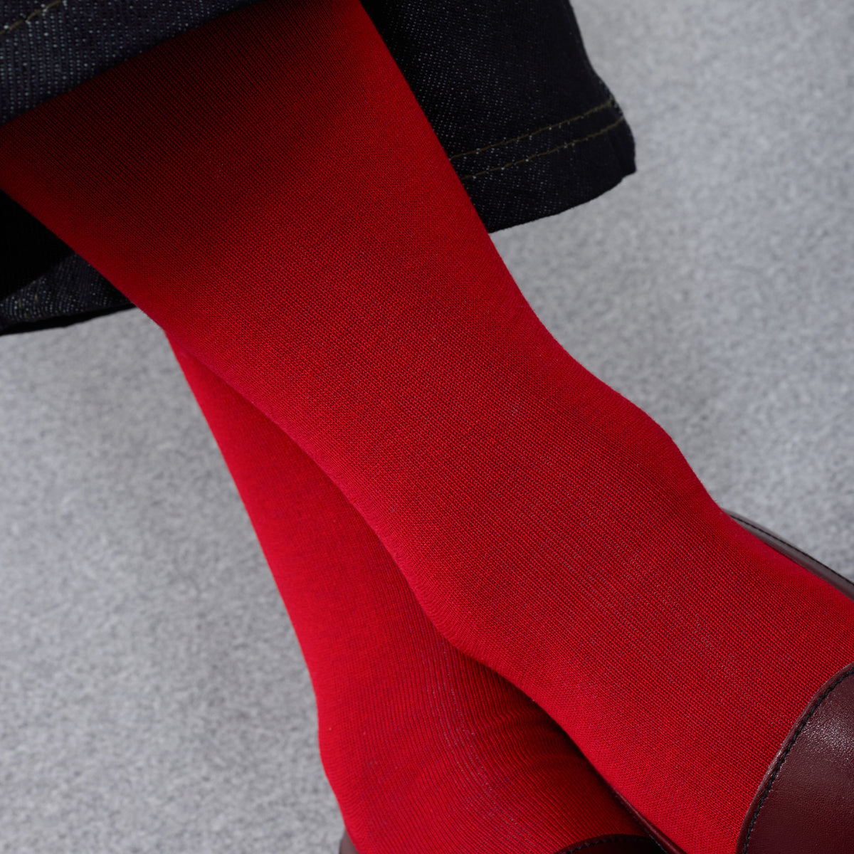Chaussettes | Rouge - Fil d'Écosse