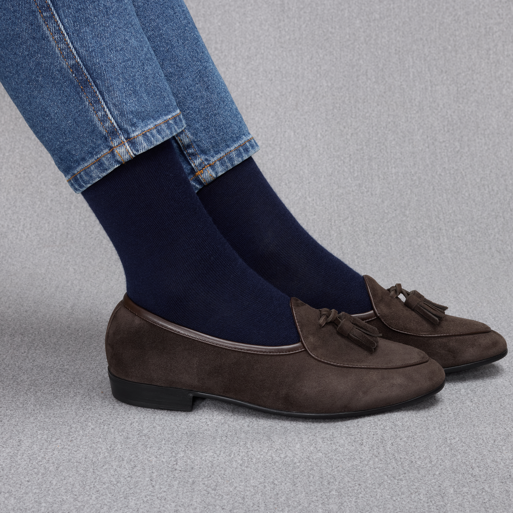 Marineblau – Merinowolle & Kaschmir