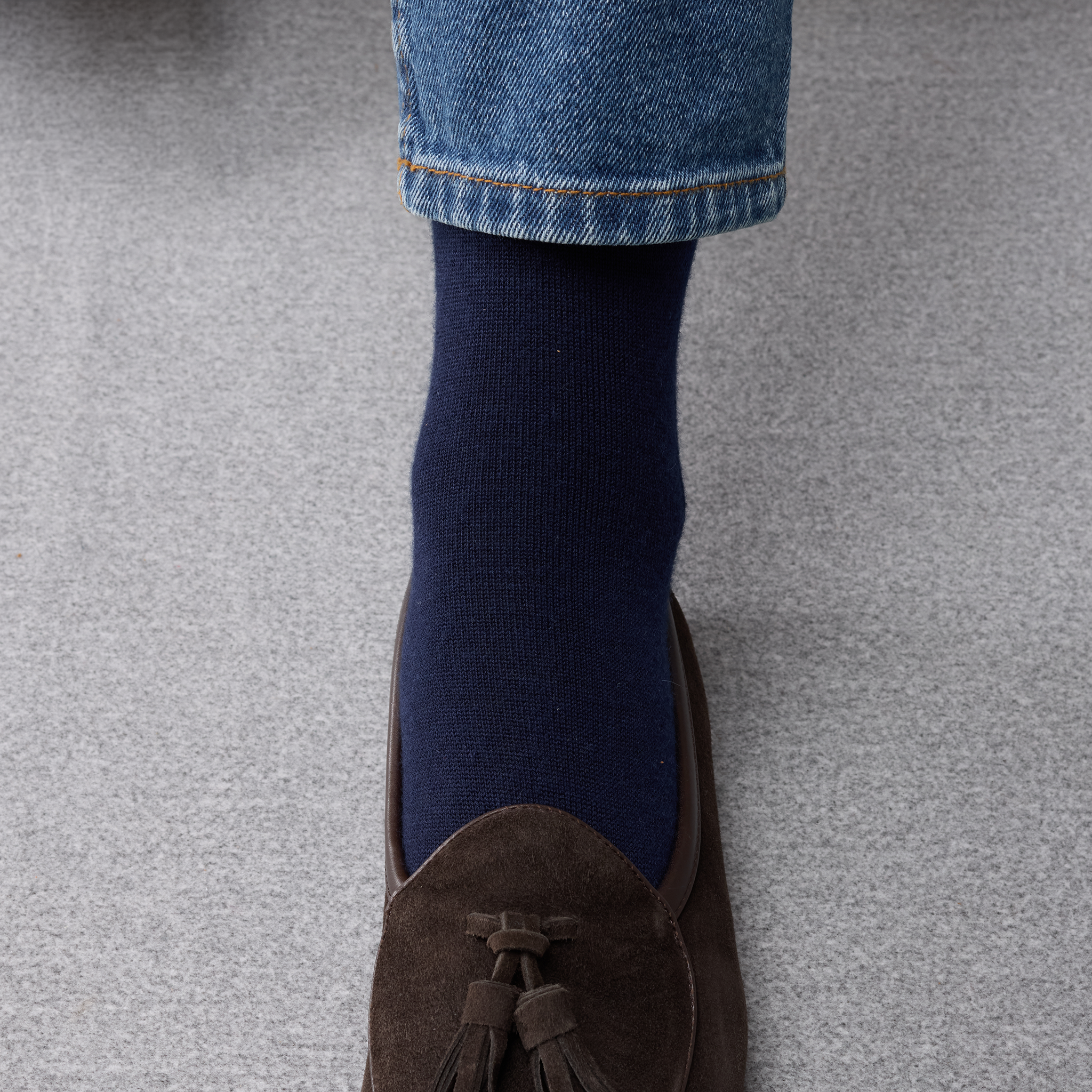 Marineblau – Merinowolle & Kaschmir