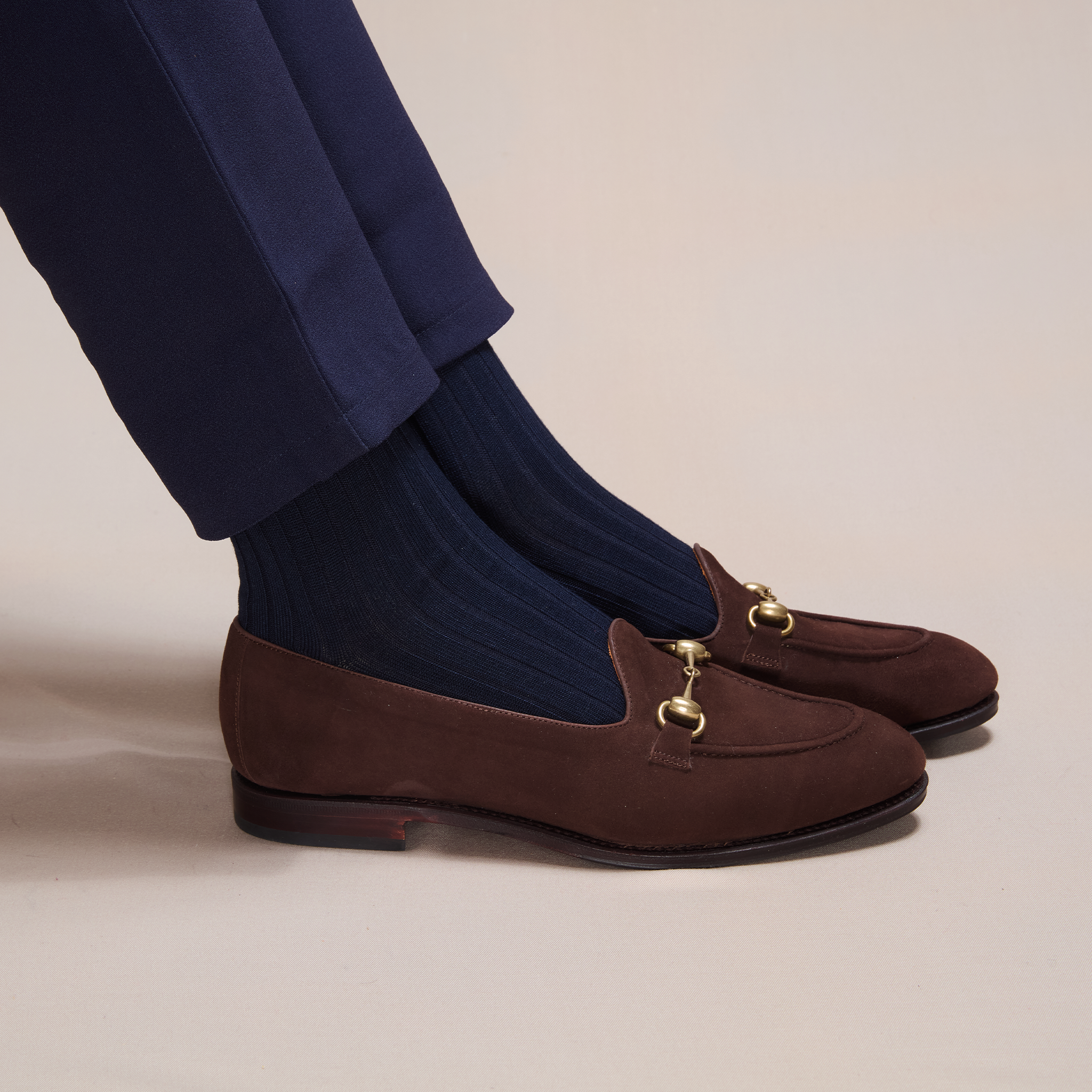 Marineblau - Super-Solid Fil d'Écosse Baumwolle