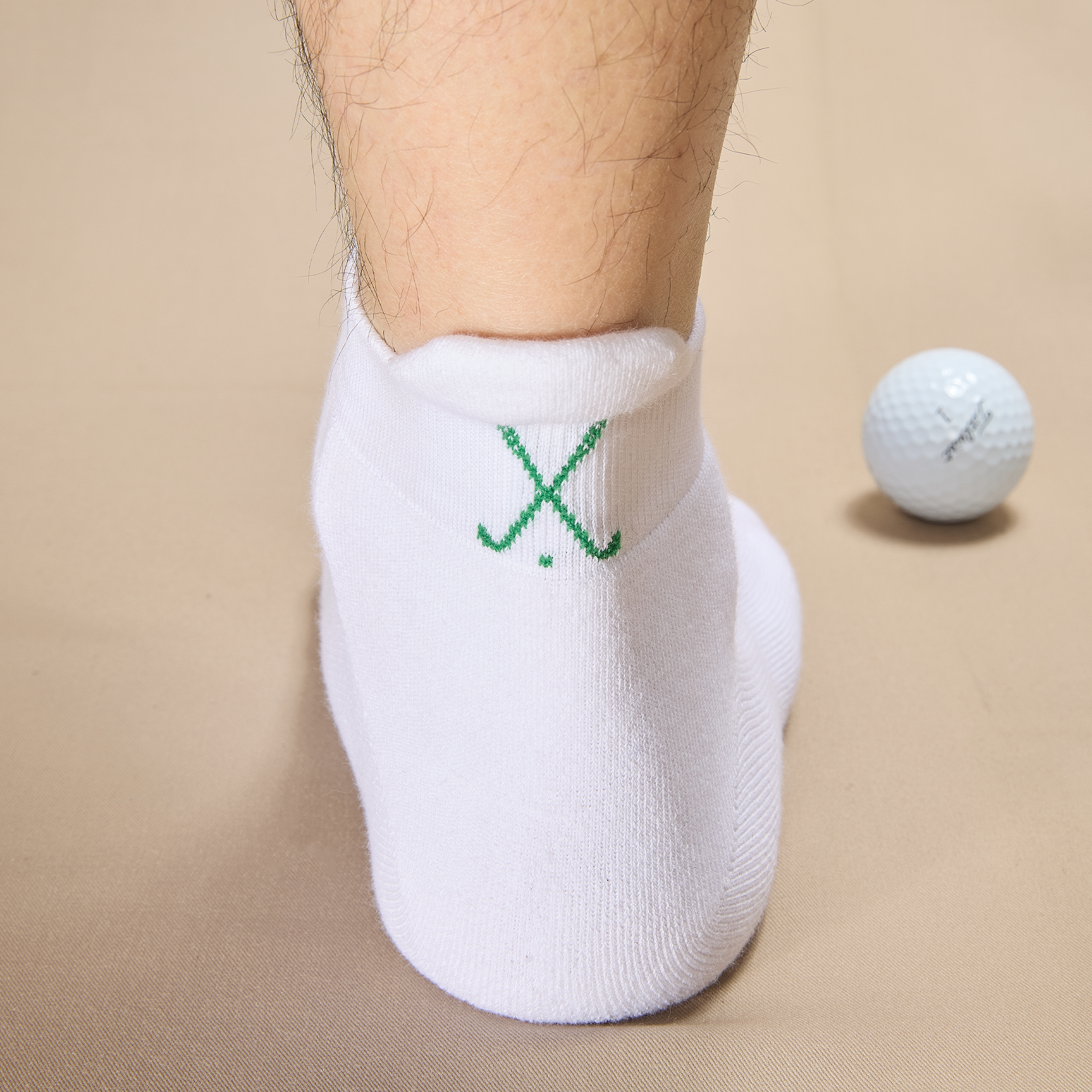 Weiß & Grün - Golf - Baumwolle
