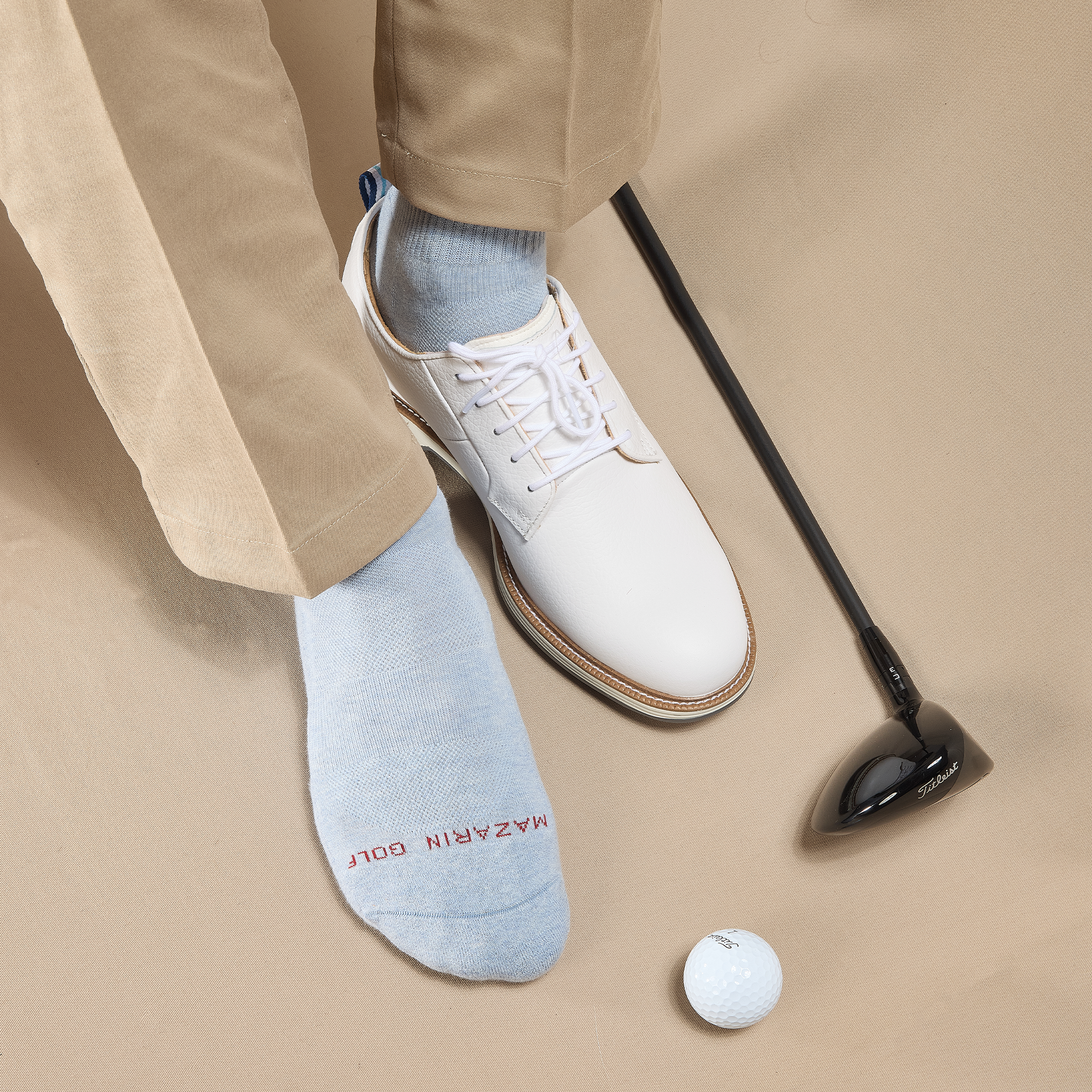 Himmelblau & Rot - Golf - Baumwolle