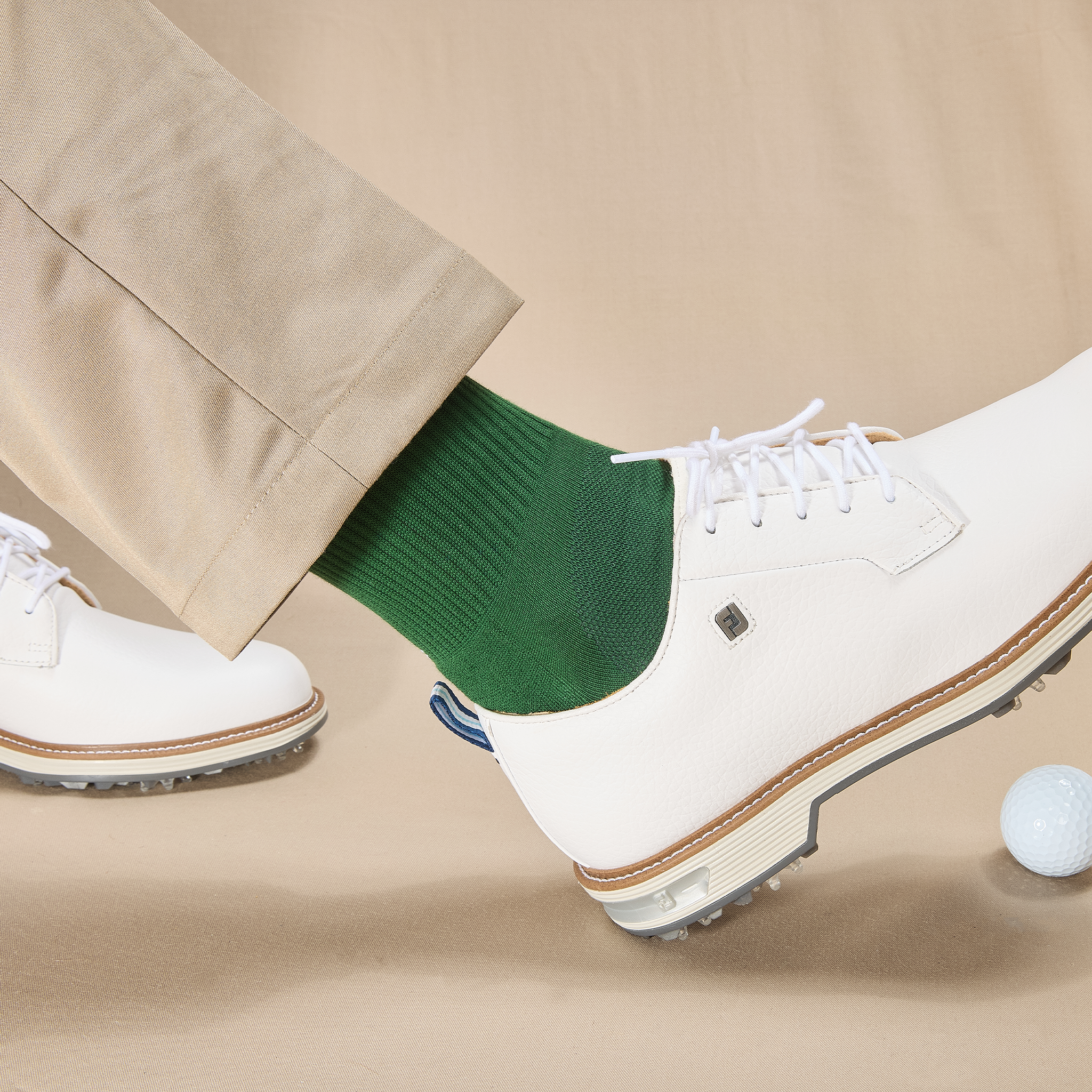 Grün & Weiß - Golf - Baumwolle