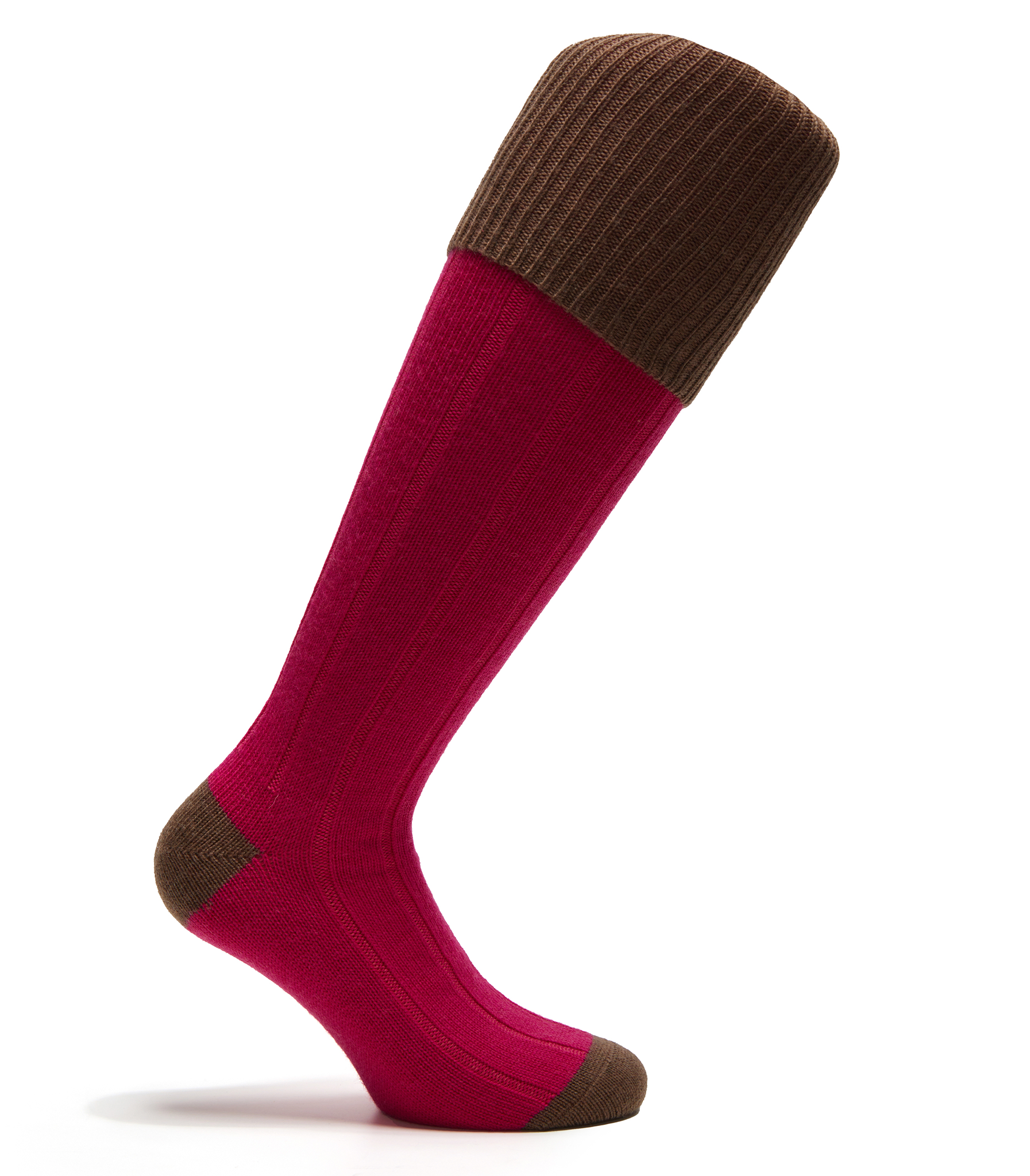 Fuchsia & Taupe - Wolle