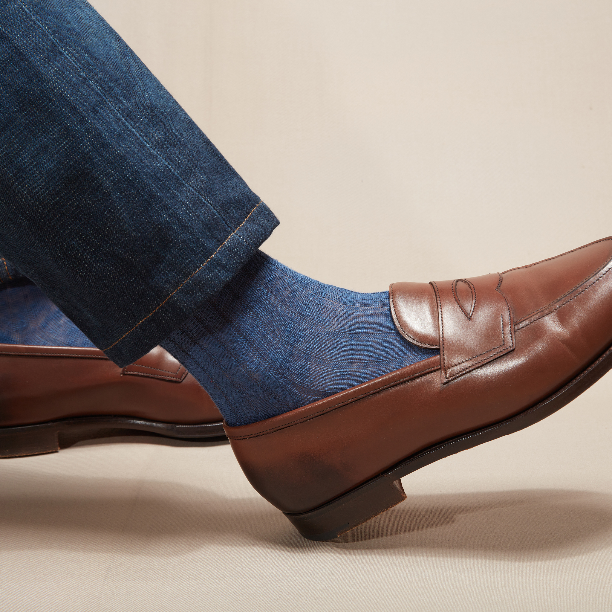 Blau denim - Leinen