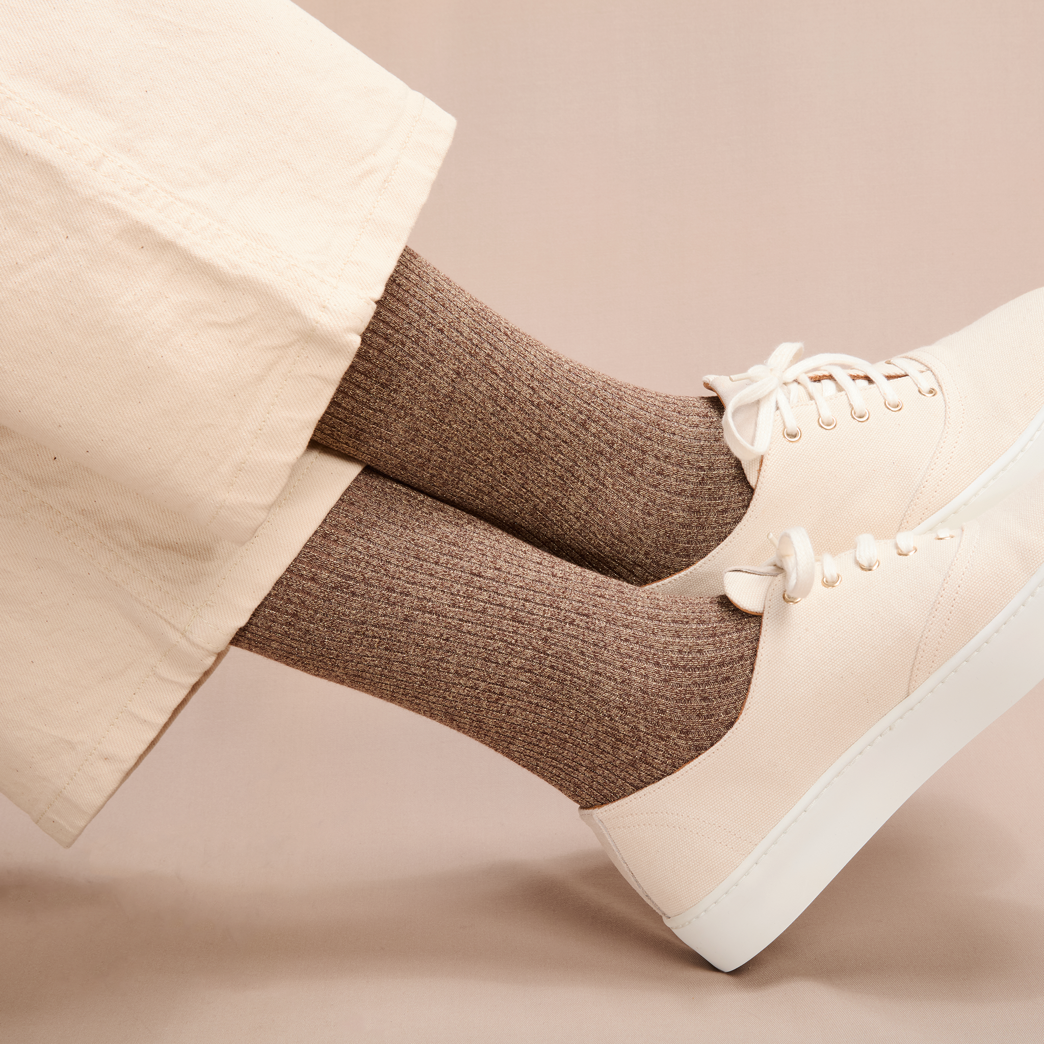 Braun & Beige - Gold - Baumwolle
