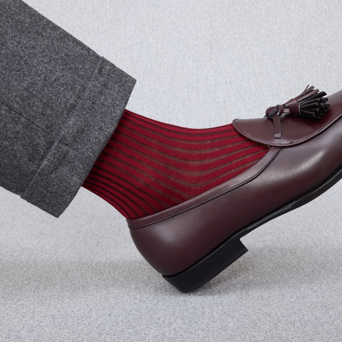 Chaussettes | Bordeaux & Marron - Fil d'Écosse