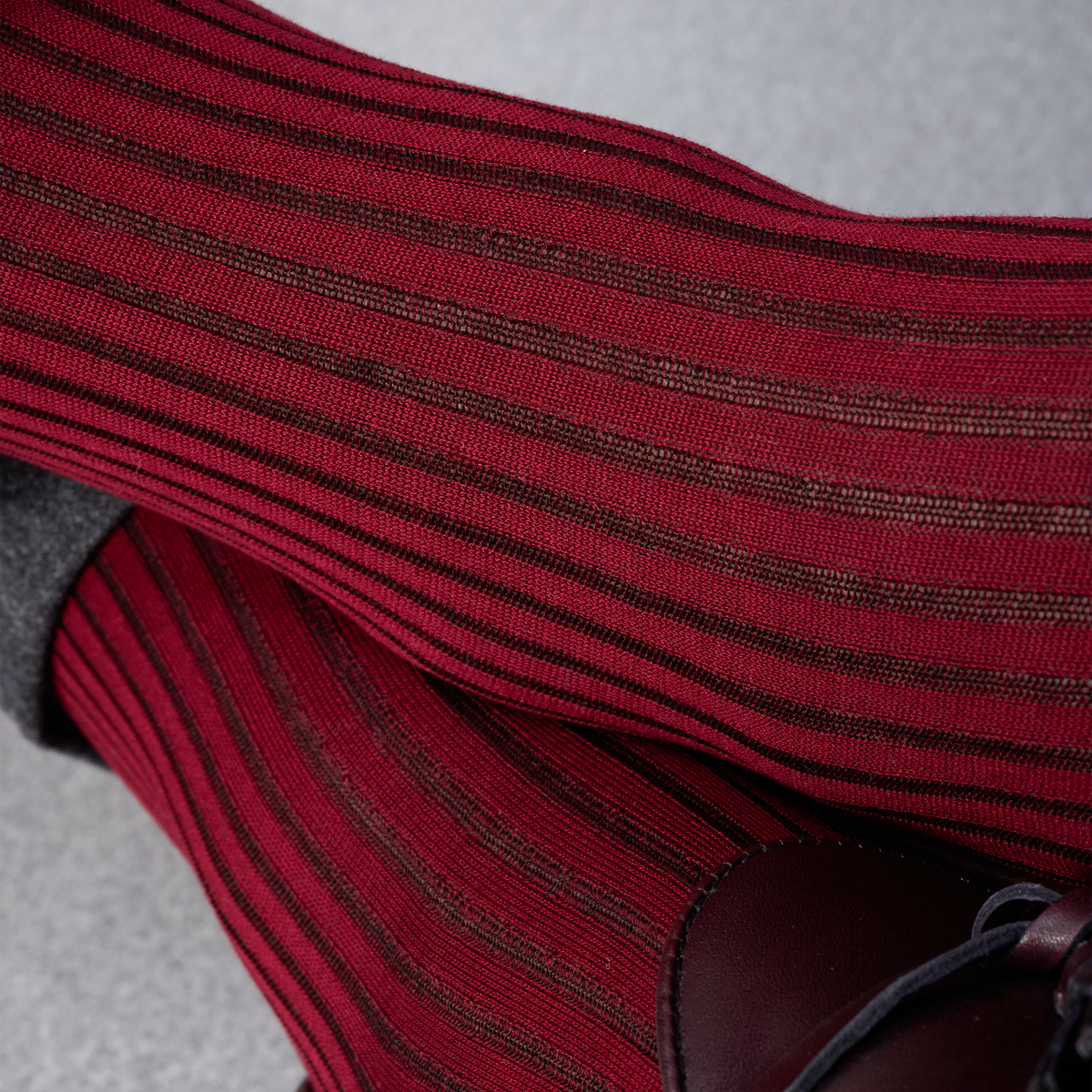 Chaussettes | Bordeaux & Marron - Fil d'Écosse